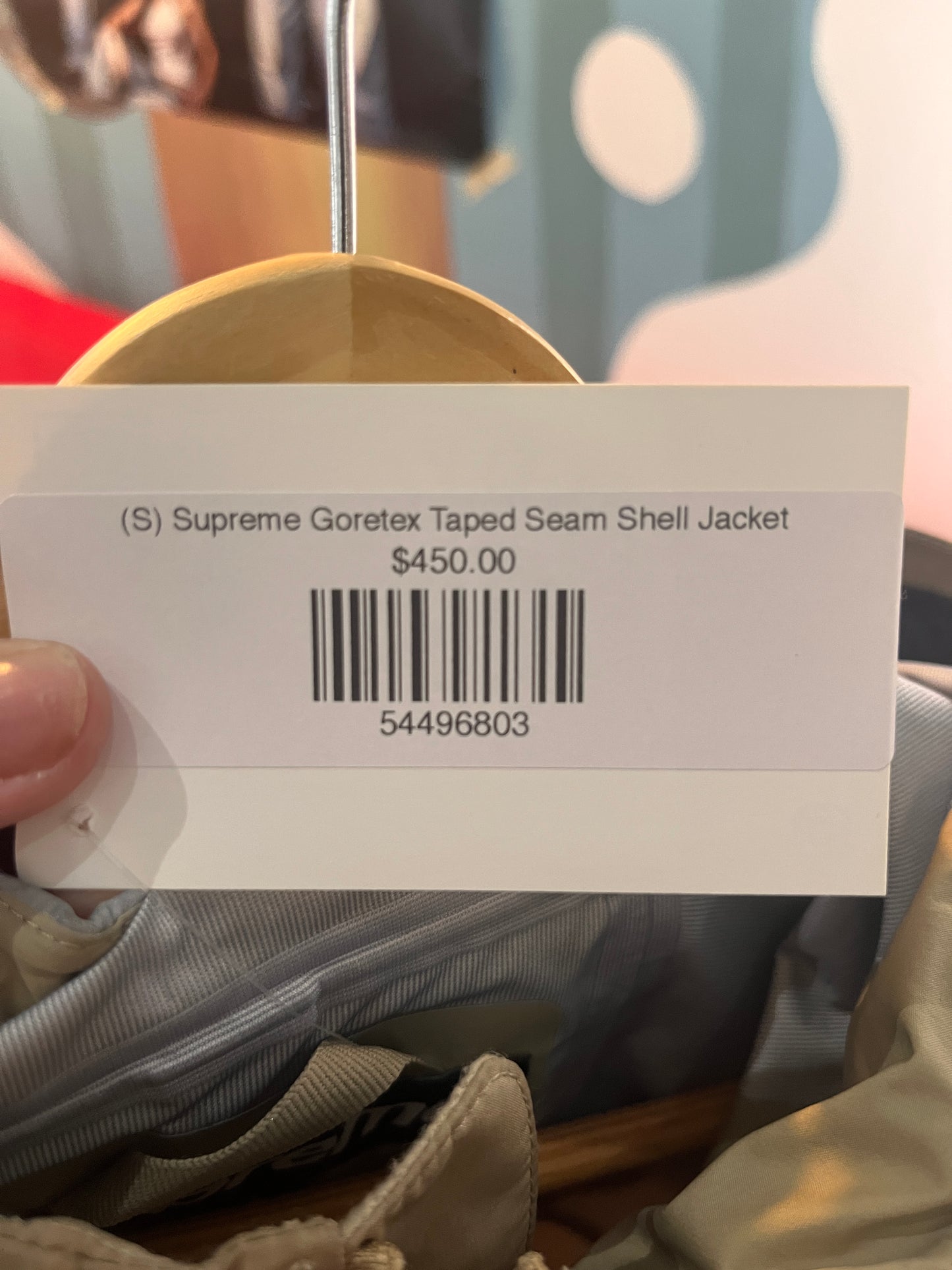 (S) Supreme Goretex Taped Seam Shell Jacket