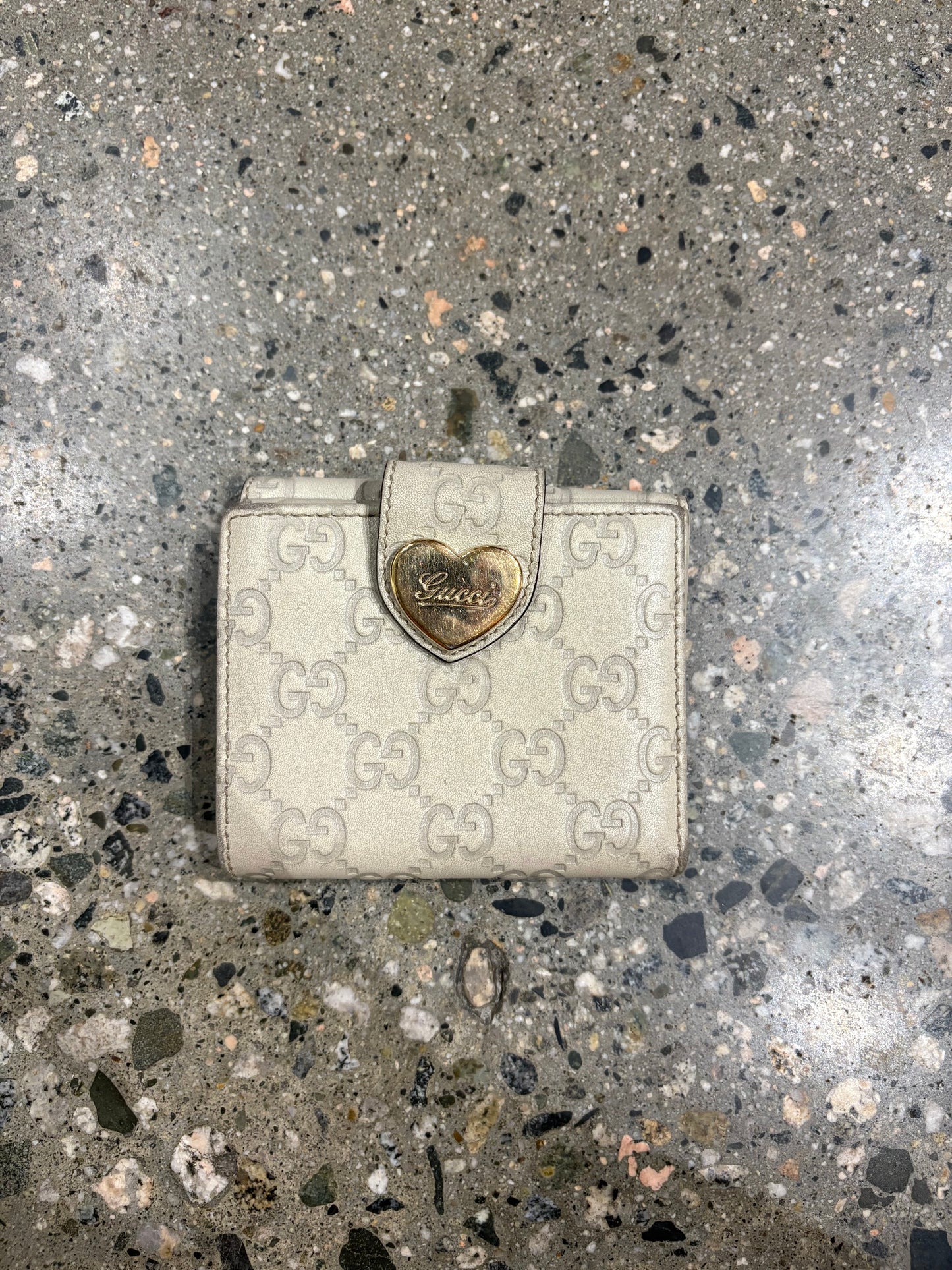 Guccissima Leather Heart Wallet