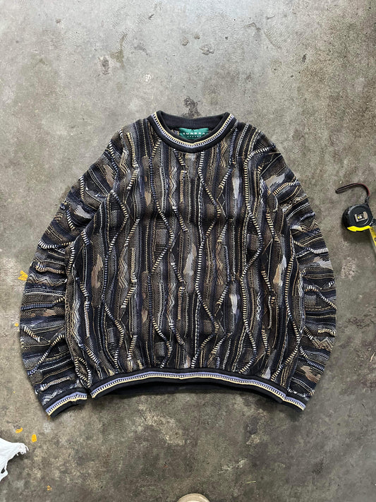 (XL/2X) 90’s Tundra 3D Coogi Style Knit