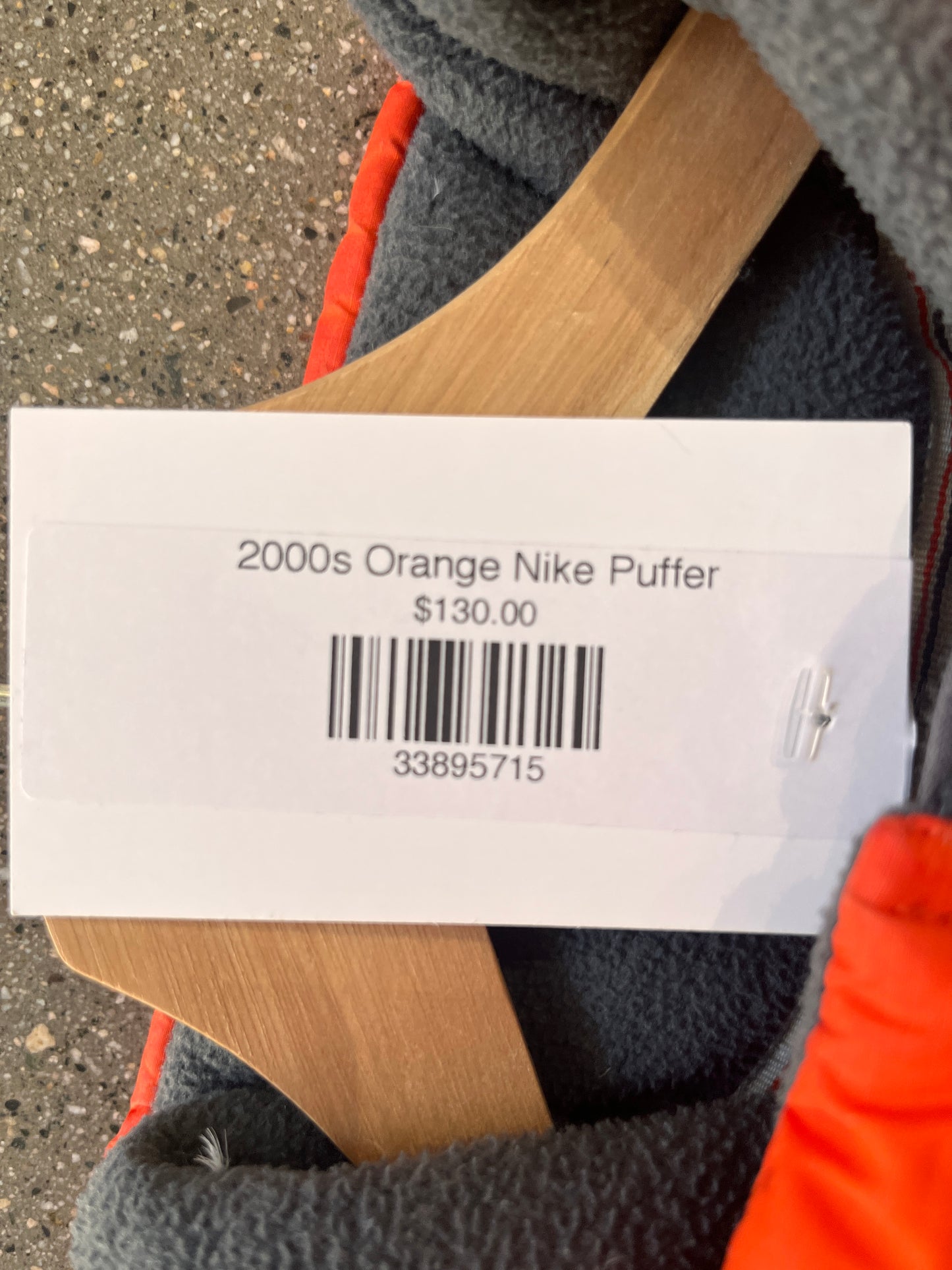 (L/XL) 2000s Orange Nike Puffer