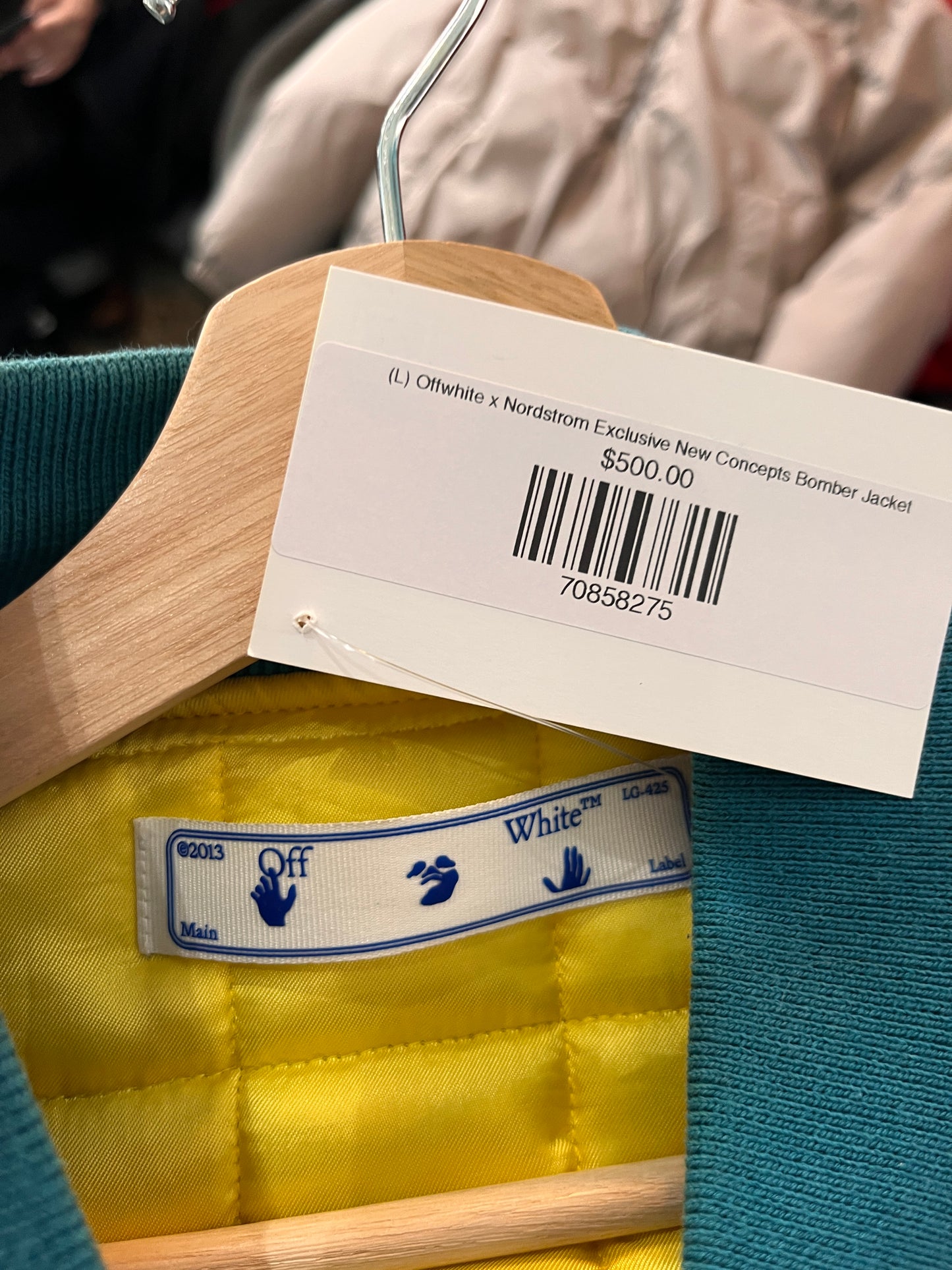 (L) Offwhite x Nordstrom Exclusive New Concepts Bomber Jacket