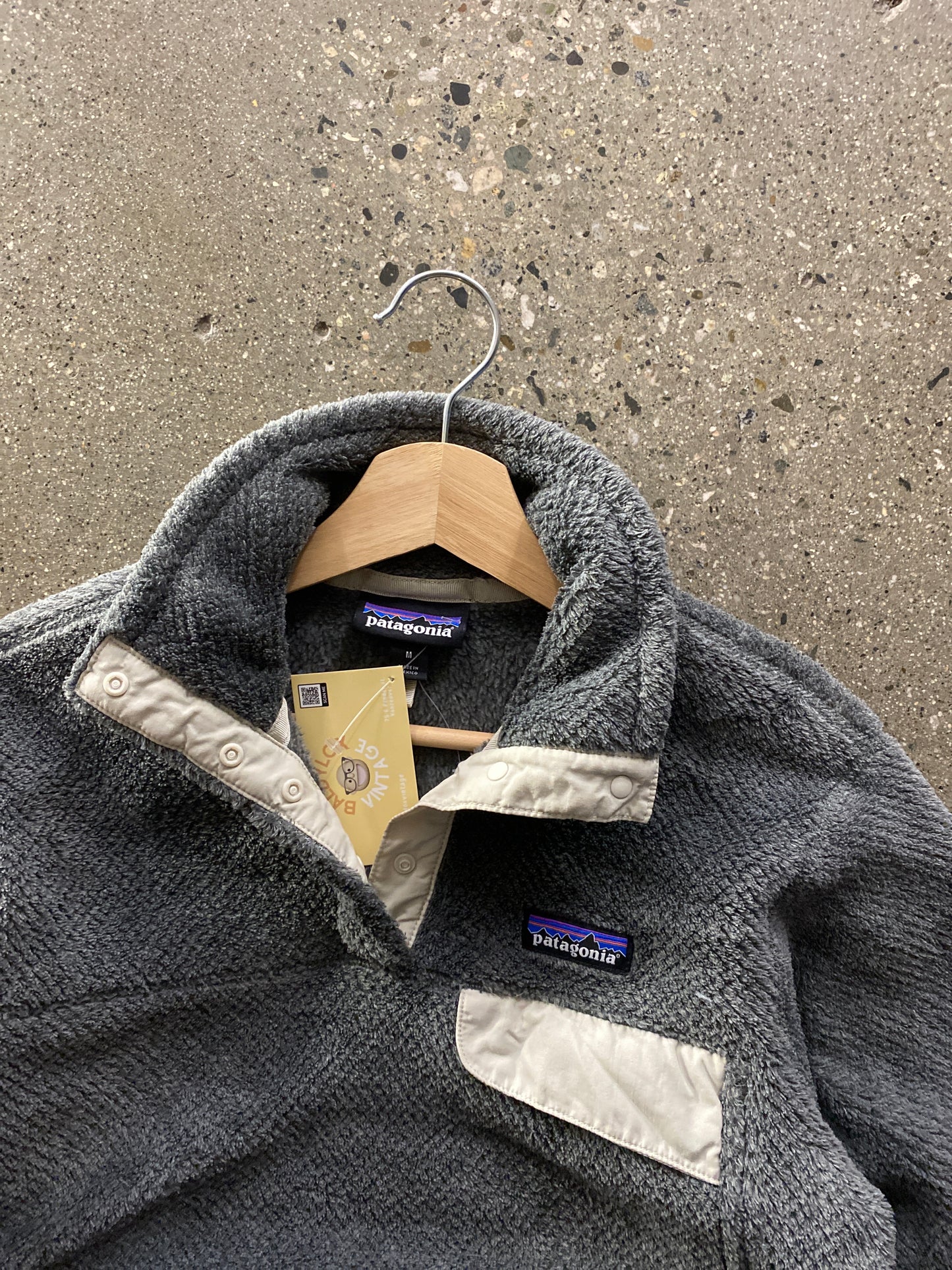 (womens M) Patagonia Grey Snap Fleece