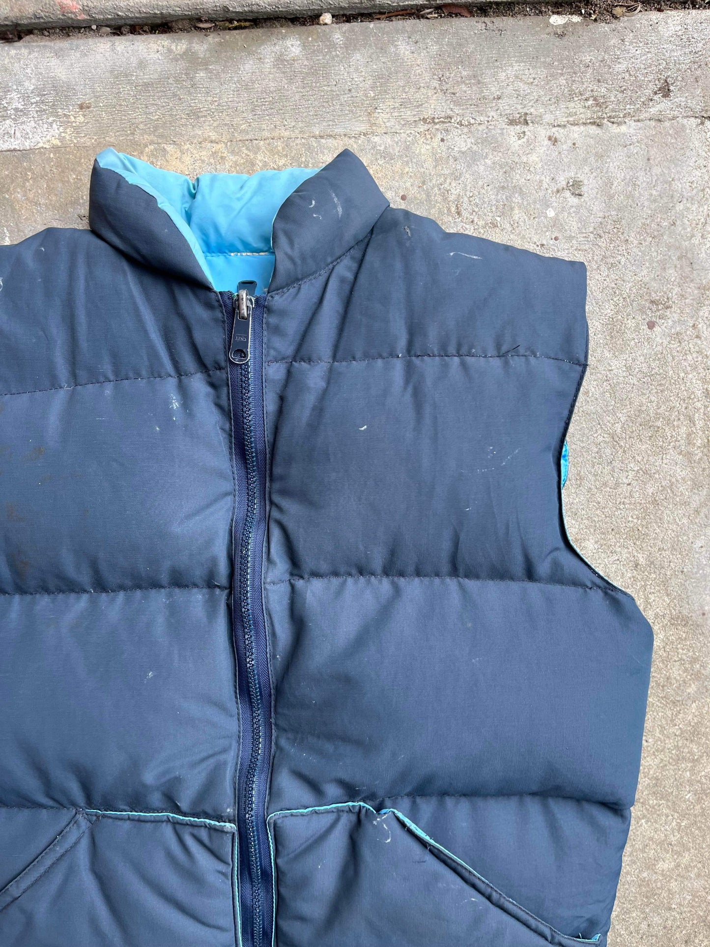 (S) 70’s Puffer Down Vest