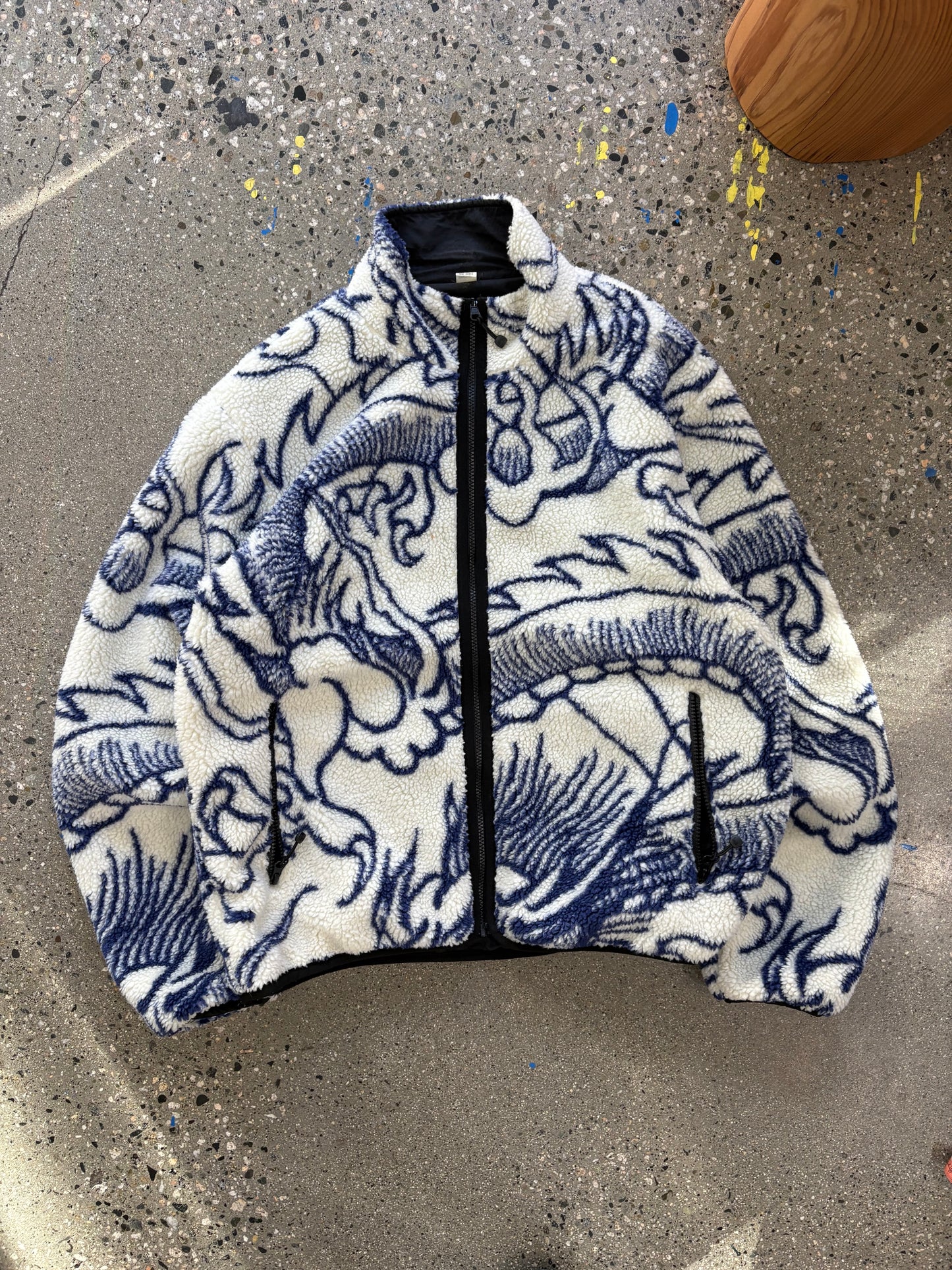 (L) Stussy Dragon Sherpa Fleece