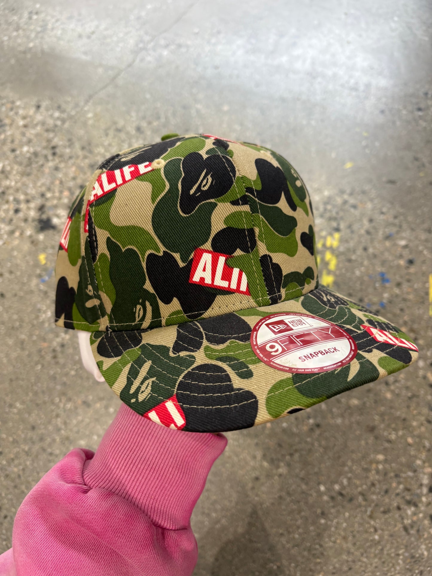 (OS) alife x bape x new era trucker