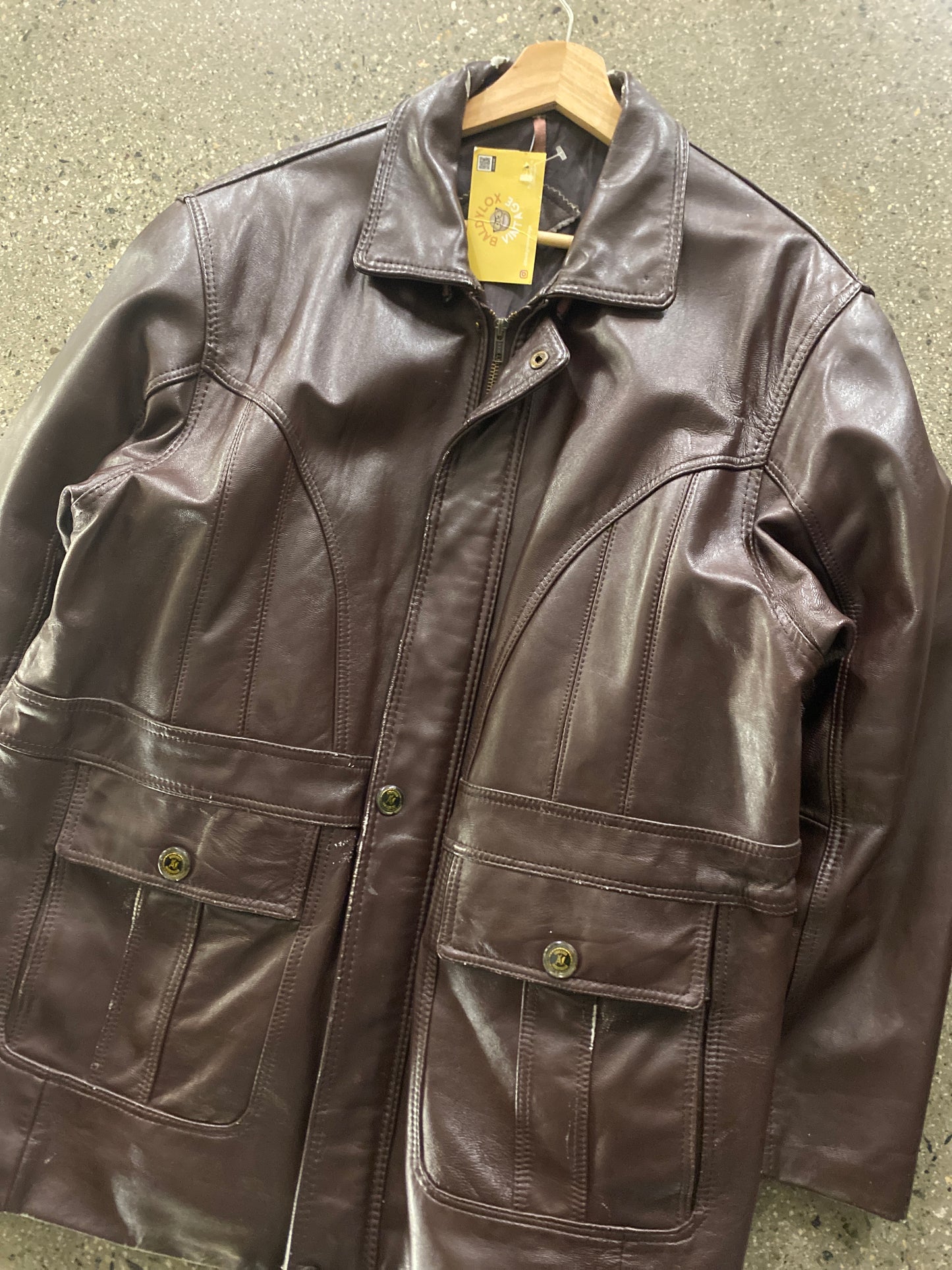 (L/XL) Long Brown Buttery Leather