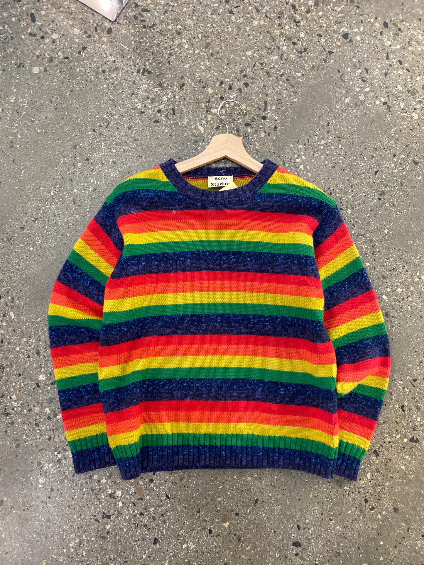 (XS) Acne Studios Rainbow Knit