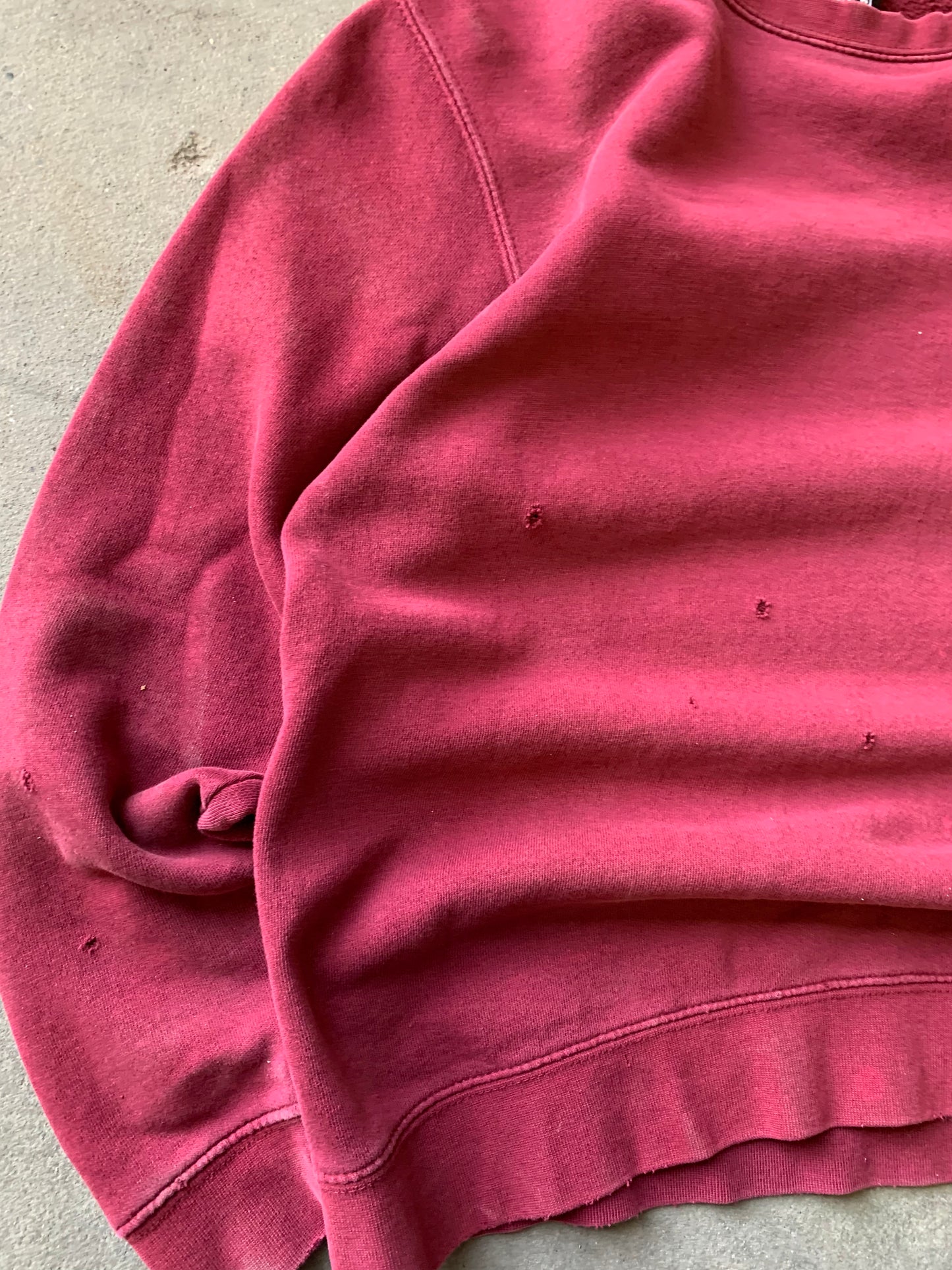 (S) Distress Stussy Script Crewneck