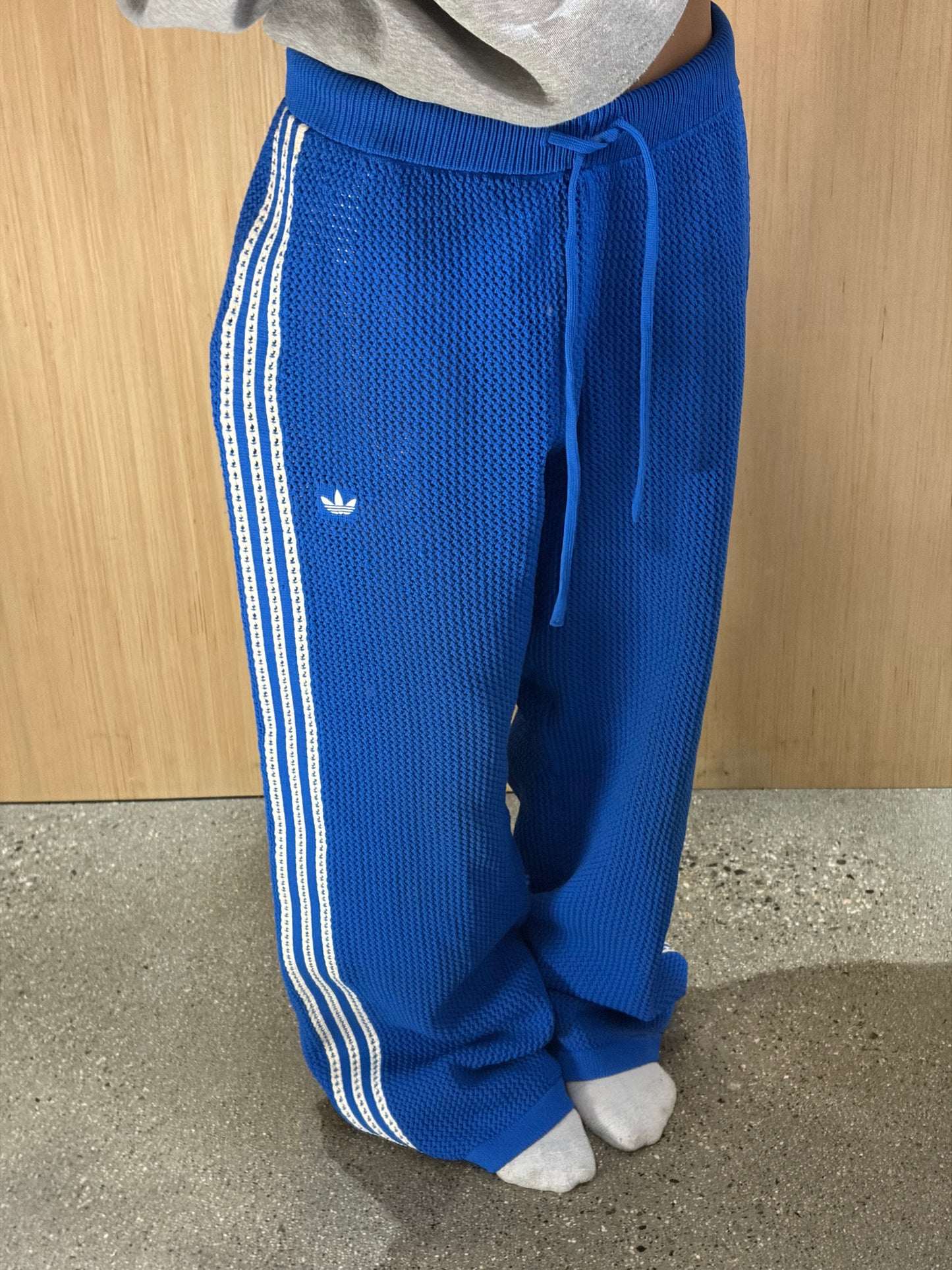 (M) Adidas Knitted Crotchet Firebird Pants