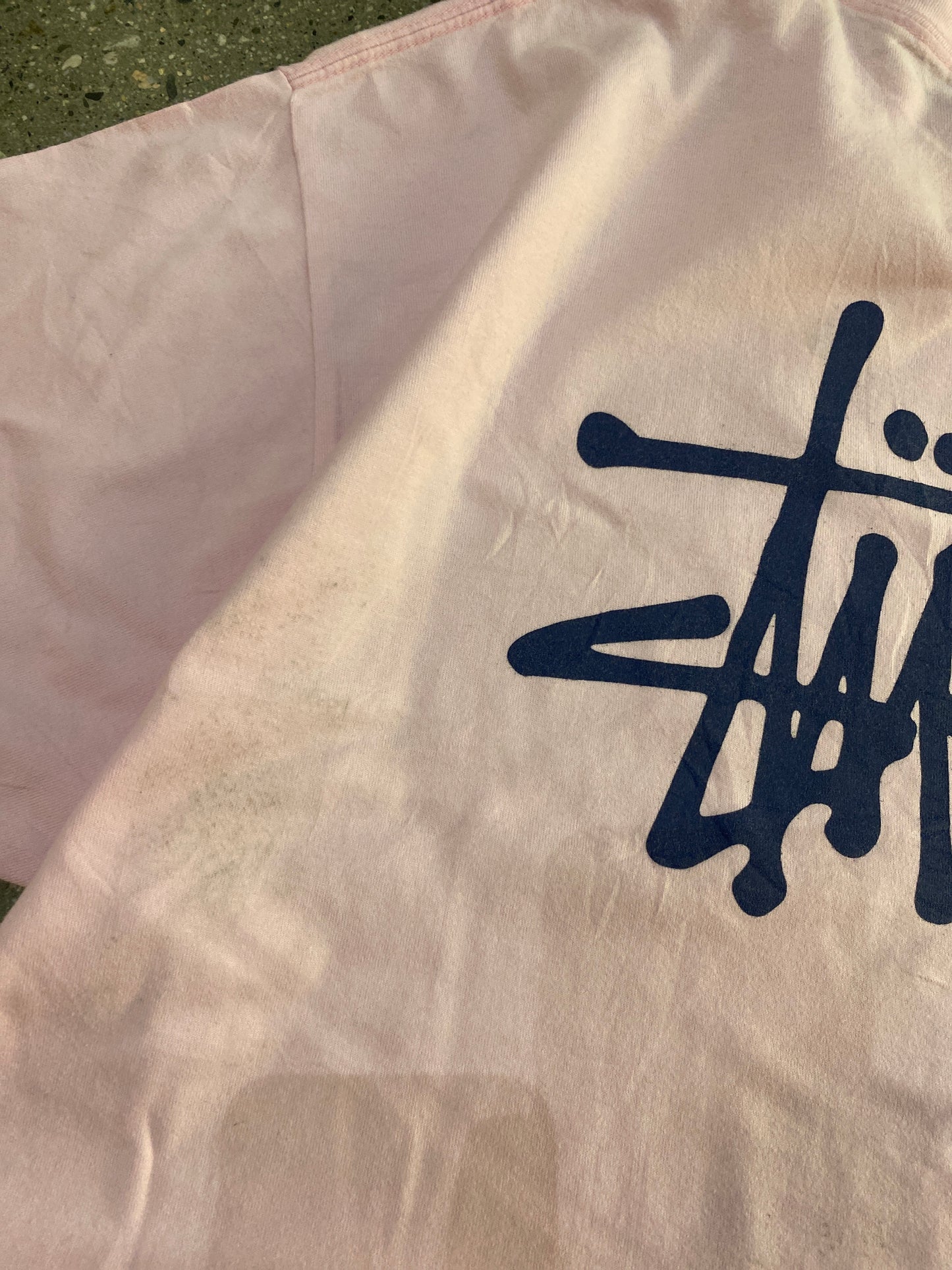 (L/XL) Stussy Pink Script