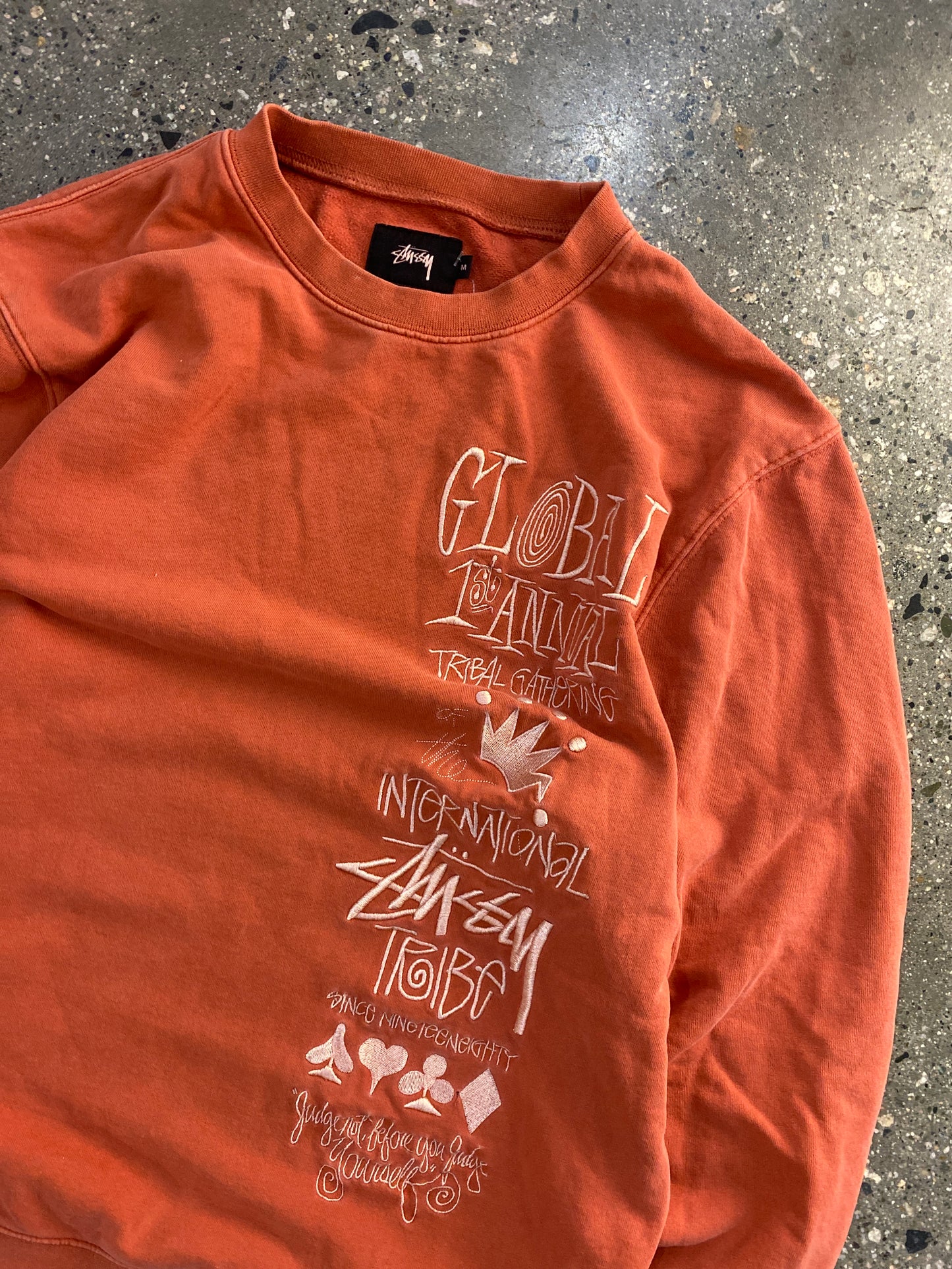 (M) Stussy Embroidered Crewneck