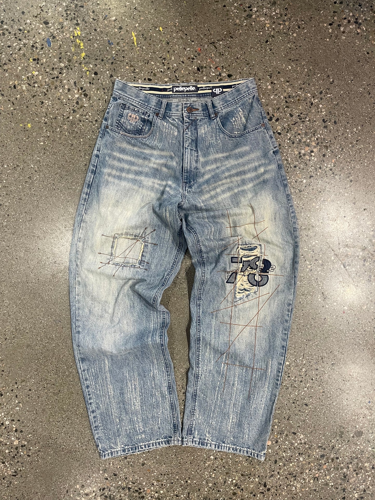 (34/34) Pelle Pelle Y2K Baggy Jeans