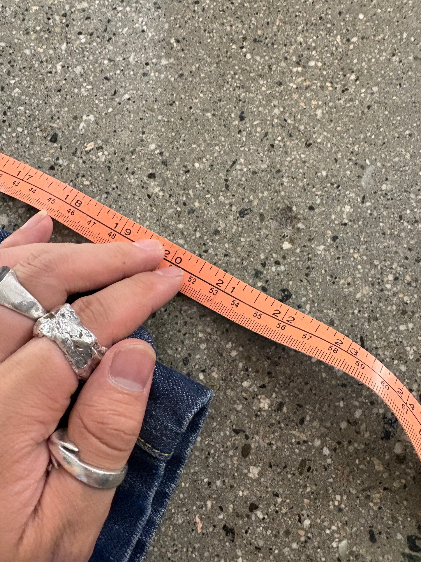 34” singly dark jort