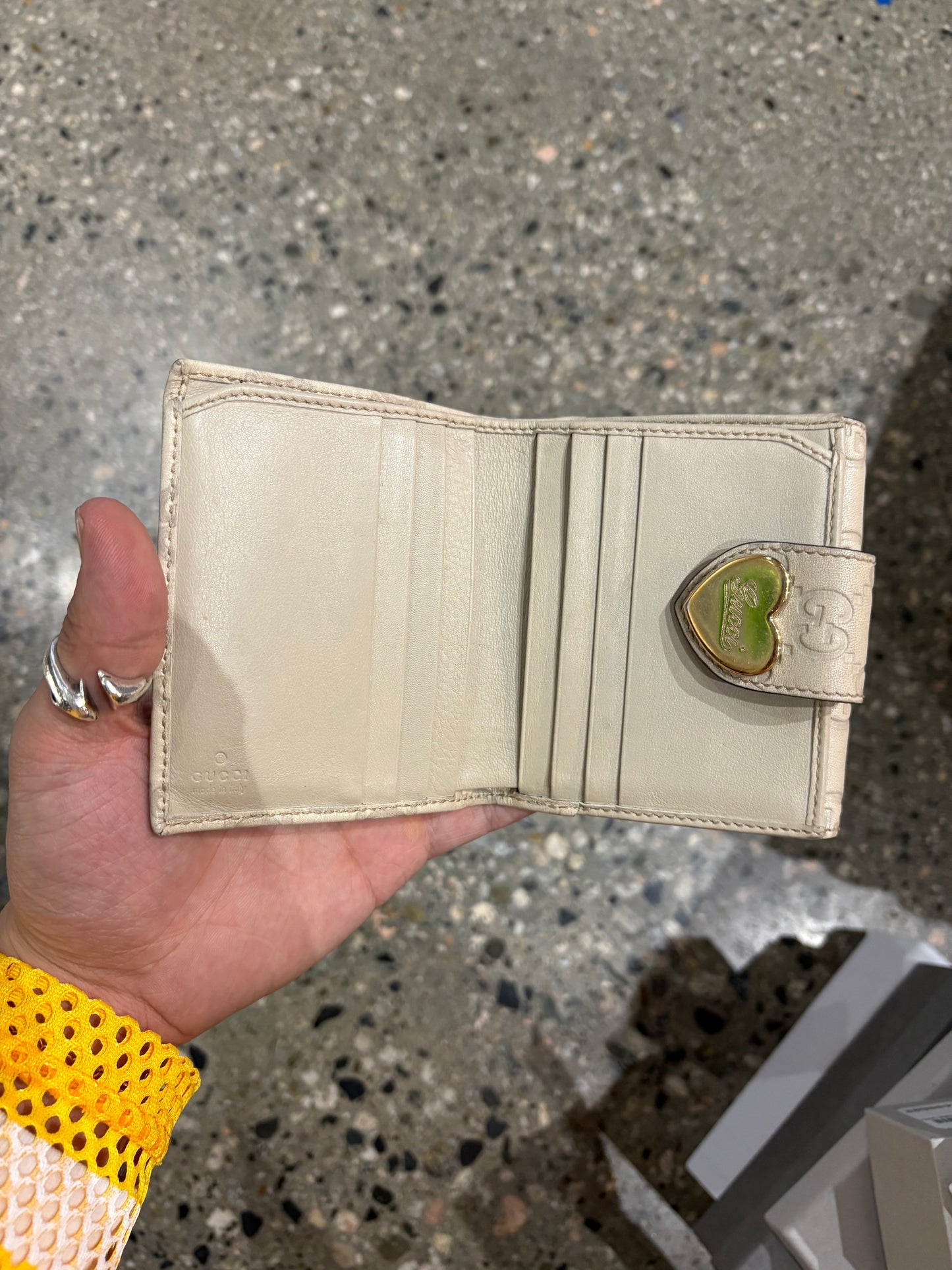 Guccissima Leather Heart Wallet