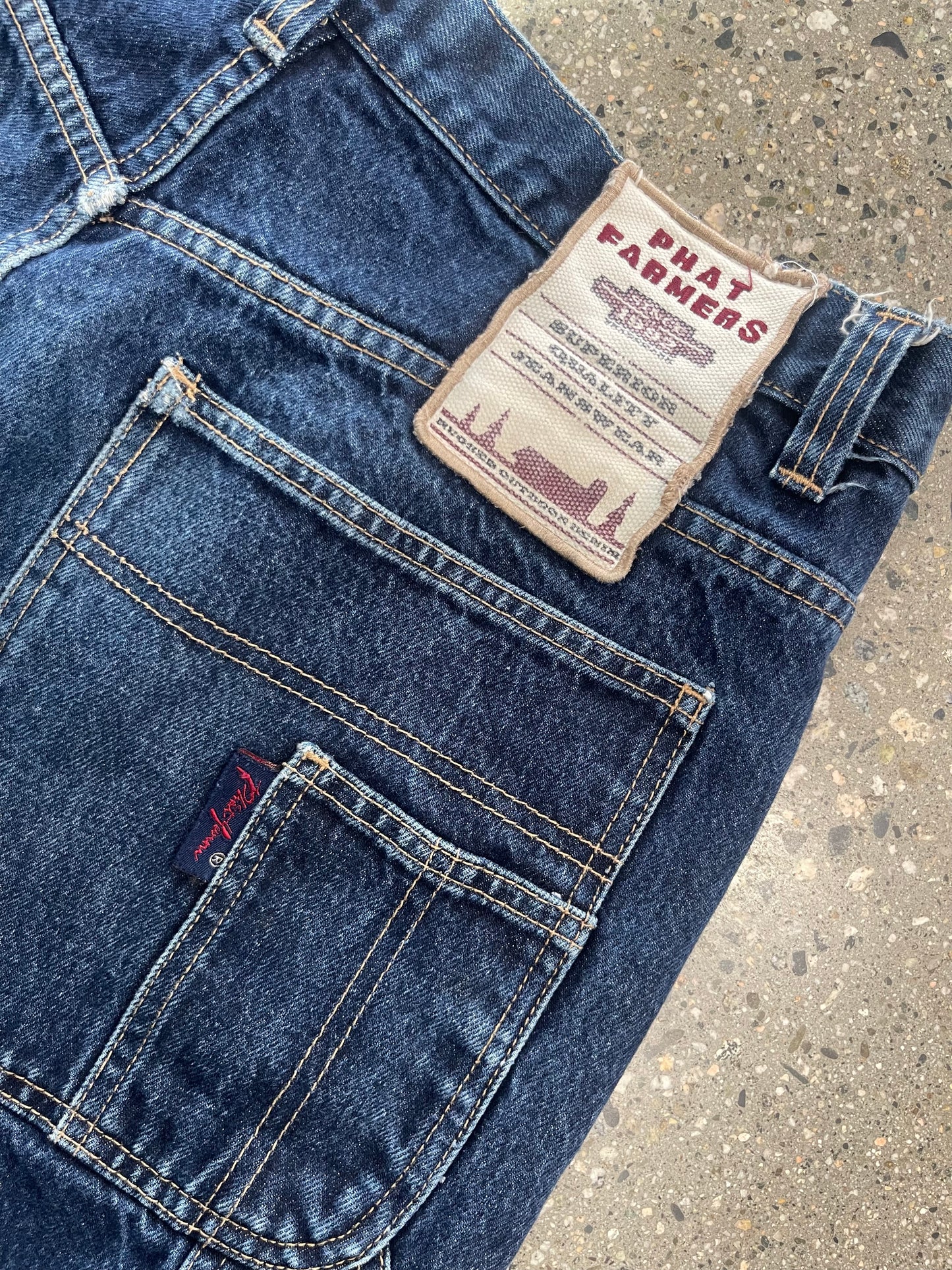 (36”) Phat Farm Dark Denim Carp Jorts