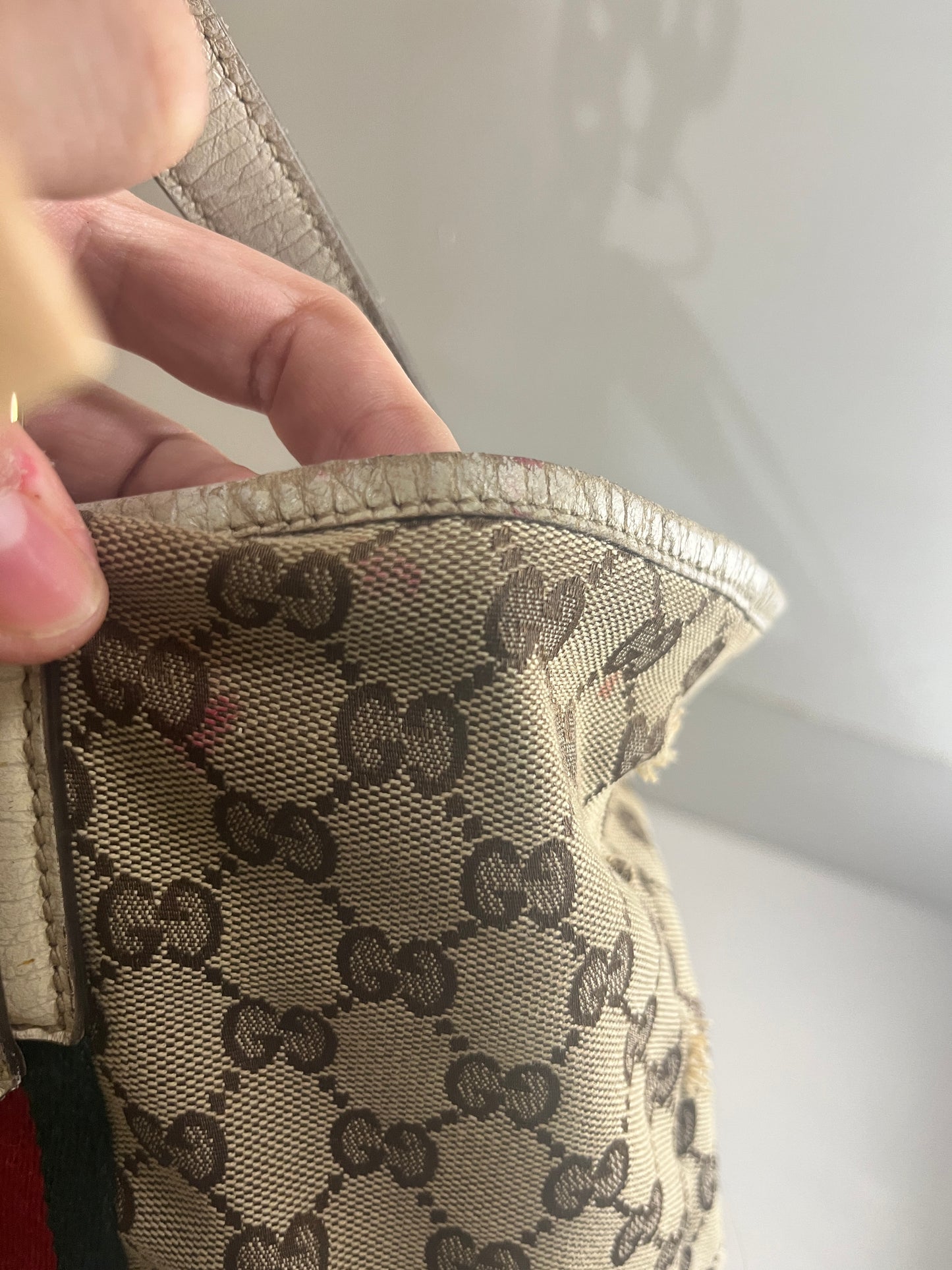 (OS) Gucci Sherry Line Tote Bag — (As is)