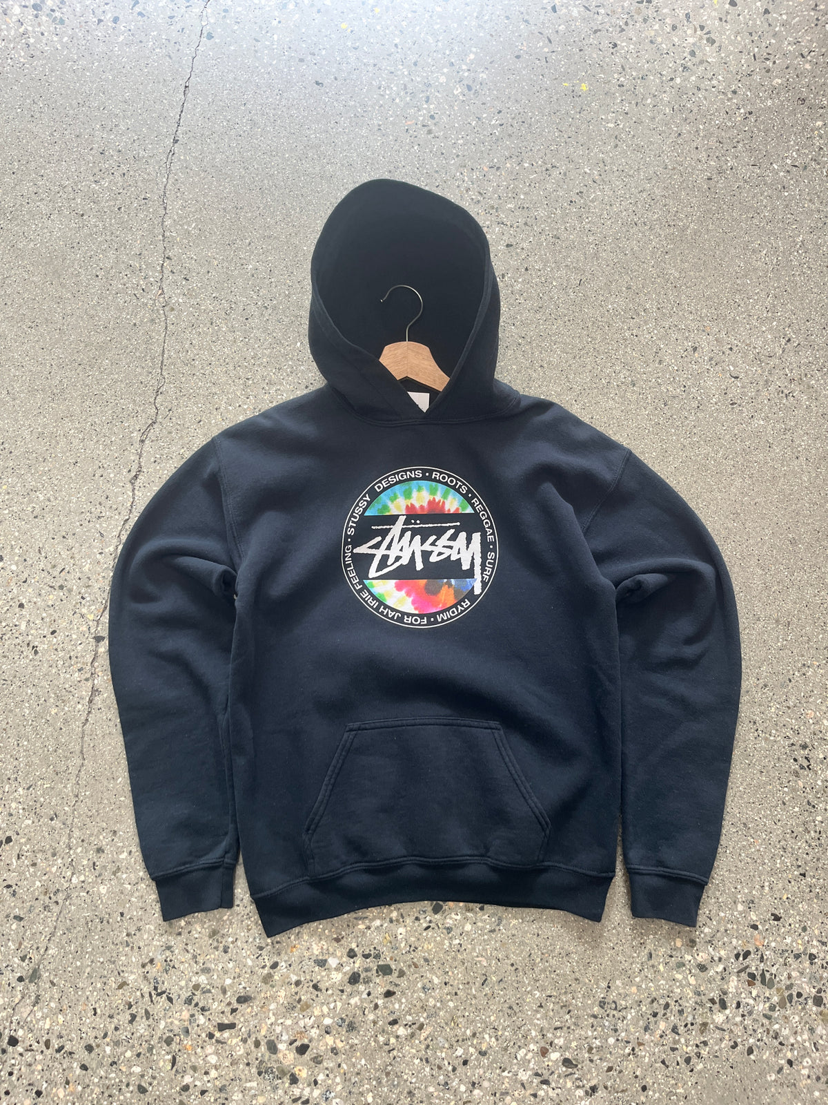 (XS) Black Stussy Hoodie