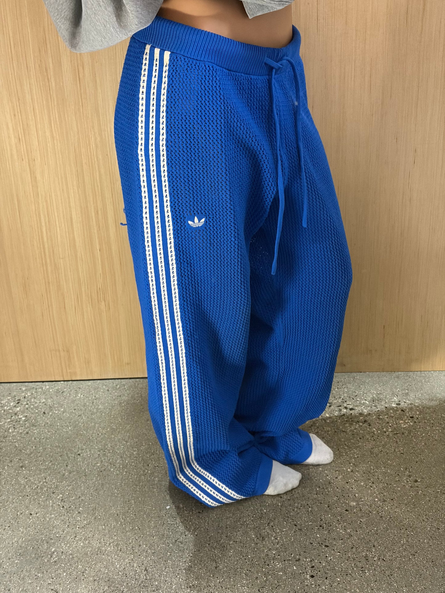 (M) Adidas Knitted Crotchet Firebird Pants