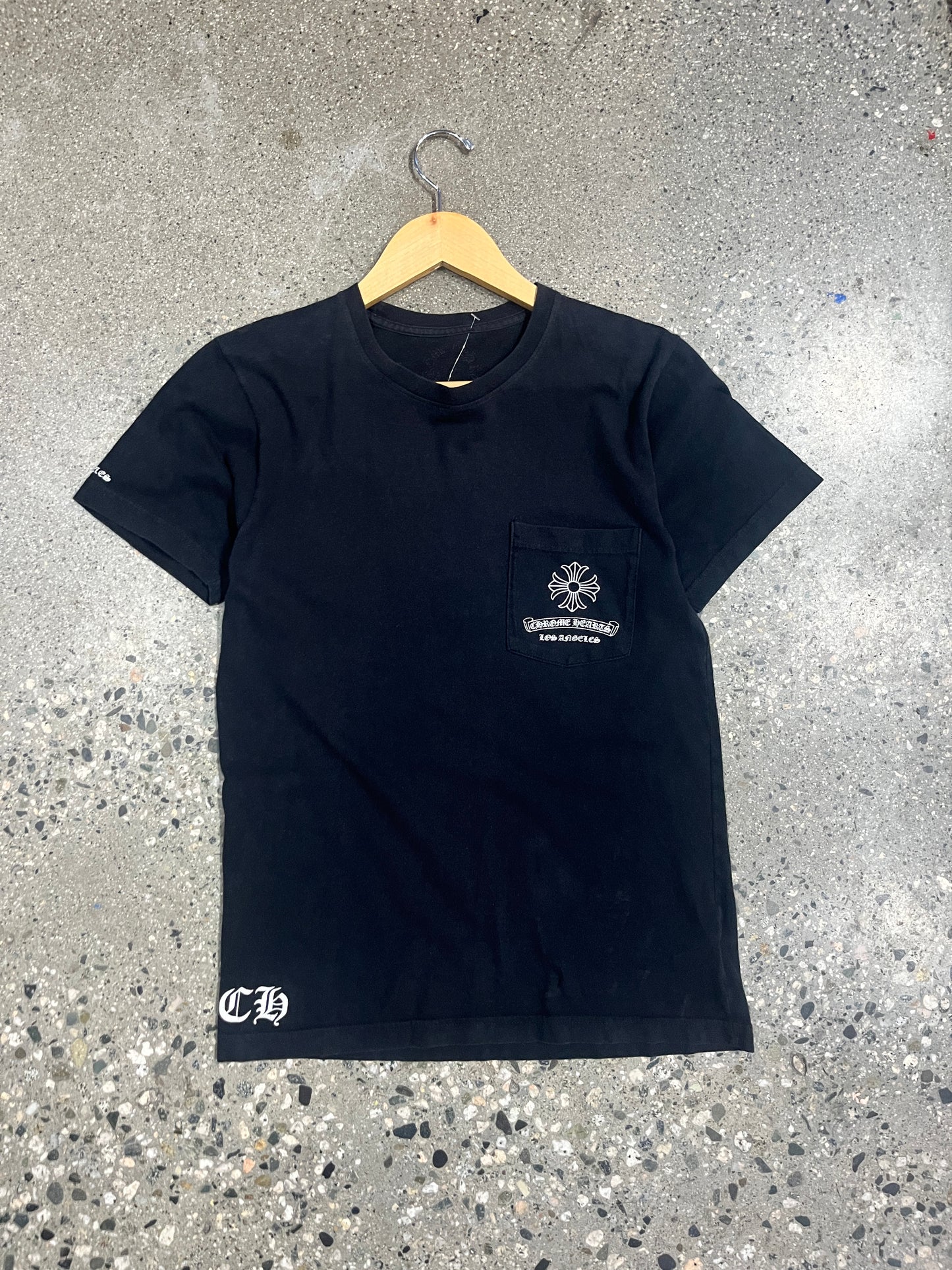 (S) 00s Chrome Hearts Los Angeles Exclusive Black Tee - Made in USA