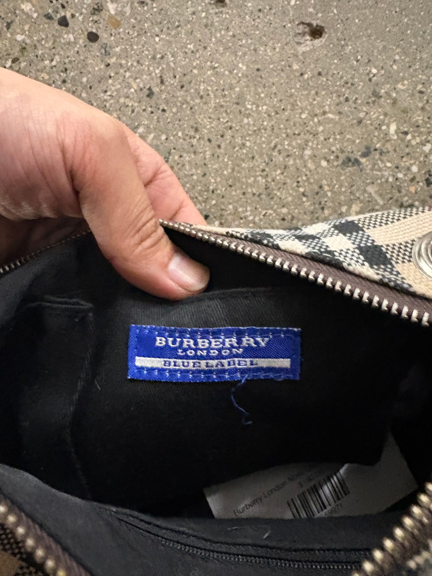 Burberry London Nova Check Canvas JPN exclusive blue label Handbag