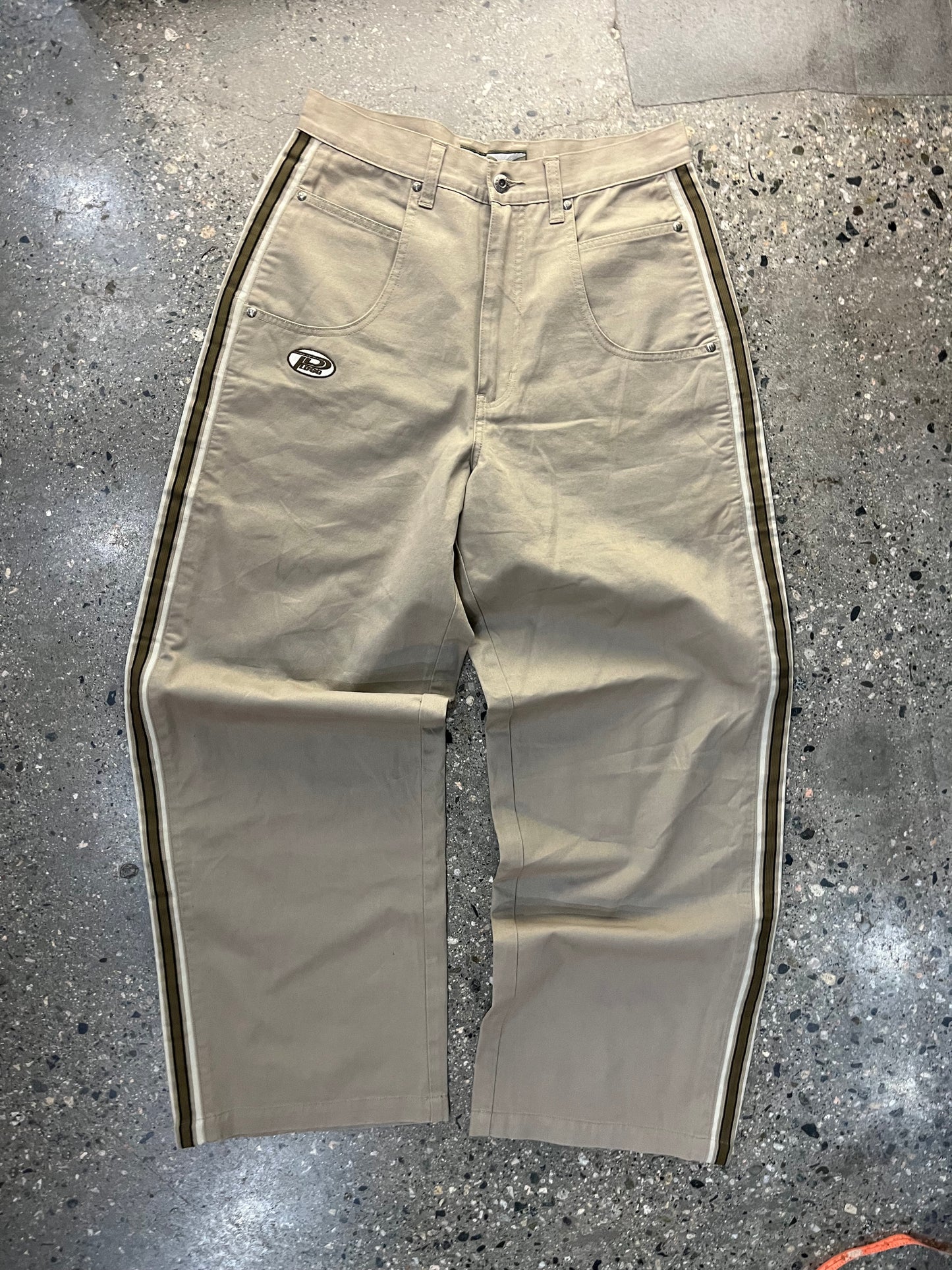 (32”W) Y2K Baggy PluggNYC Stripe Pant