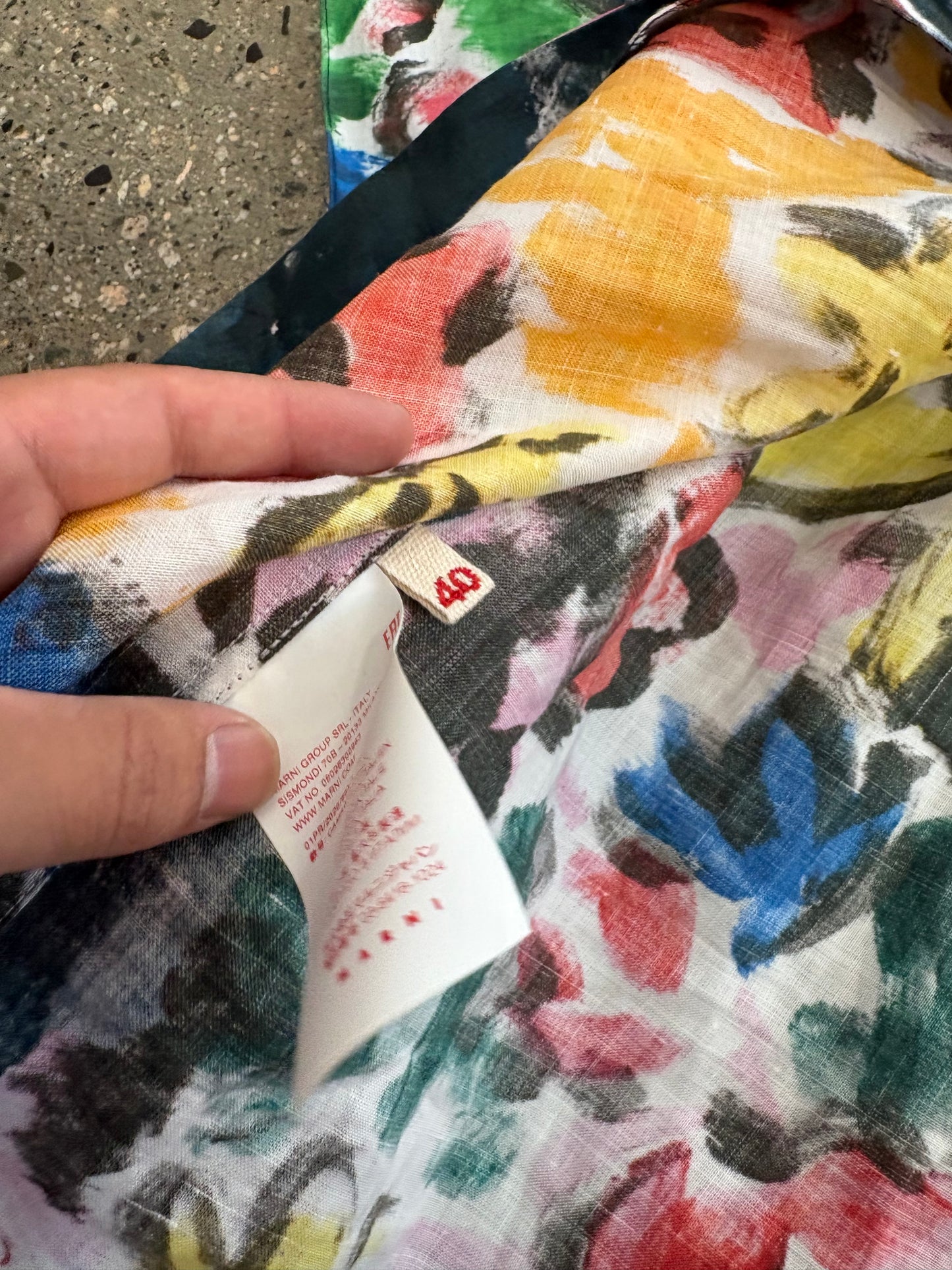 (L/XL) Marni Multicolor Button Up Brand New ( Retail $990)