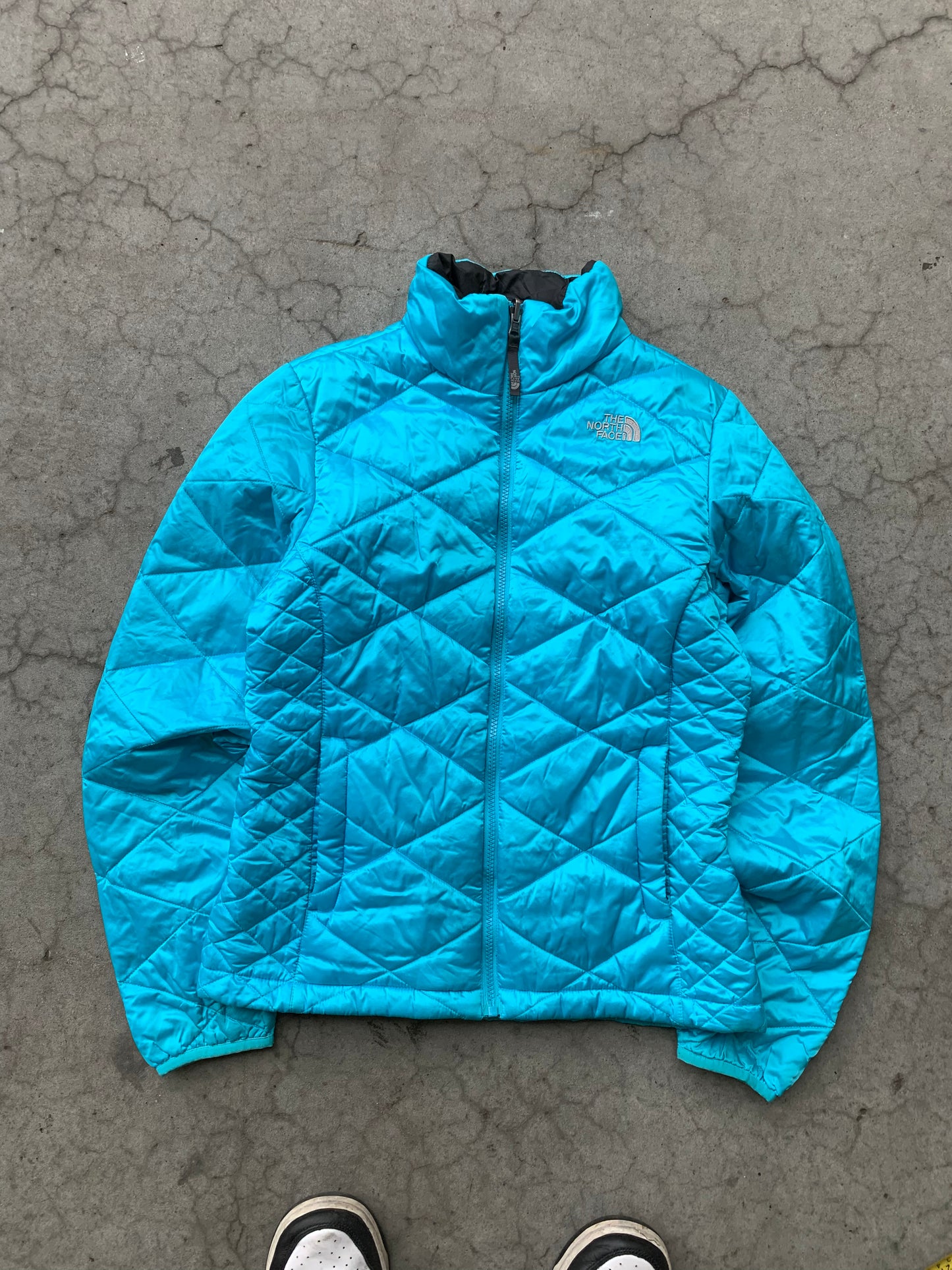 (S) The North Face Blue Puffer