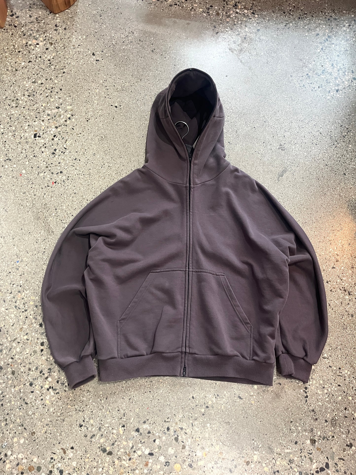 (L) DINGYUN ZHANG Designer Boxy Full Zip Hoodie