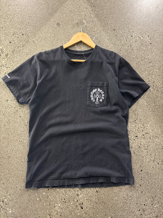 (L) 2000s Black Cross Chrome Hearts Tee