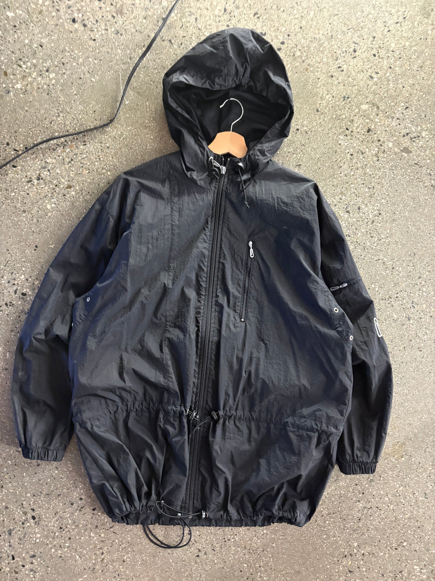 1990s Nike Windbreaker Trench Long