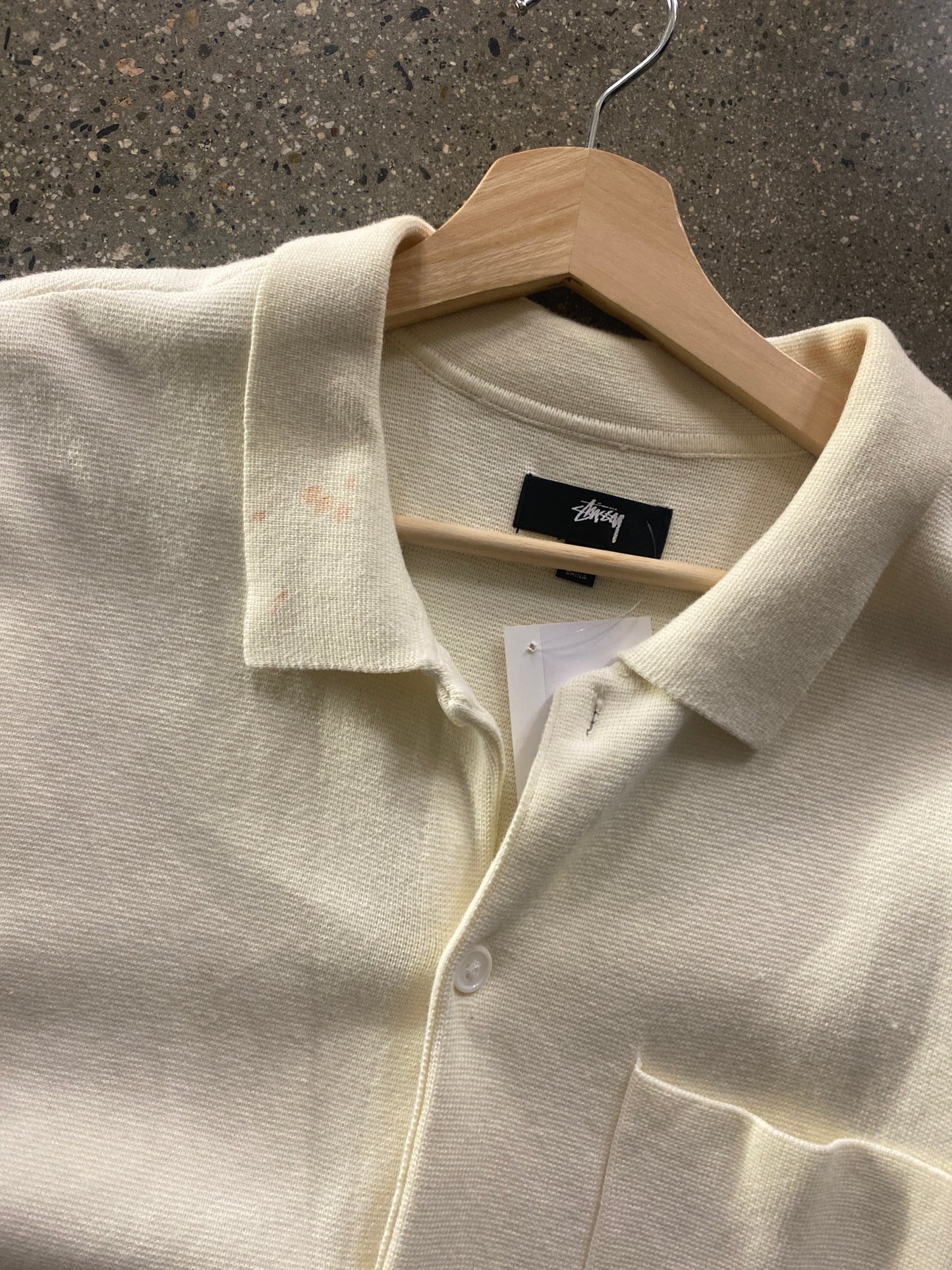 (XL) Stussy Perforated Swirl Shirt