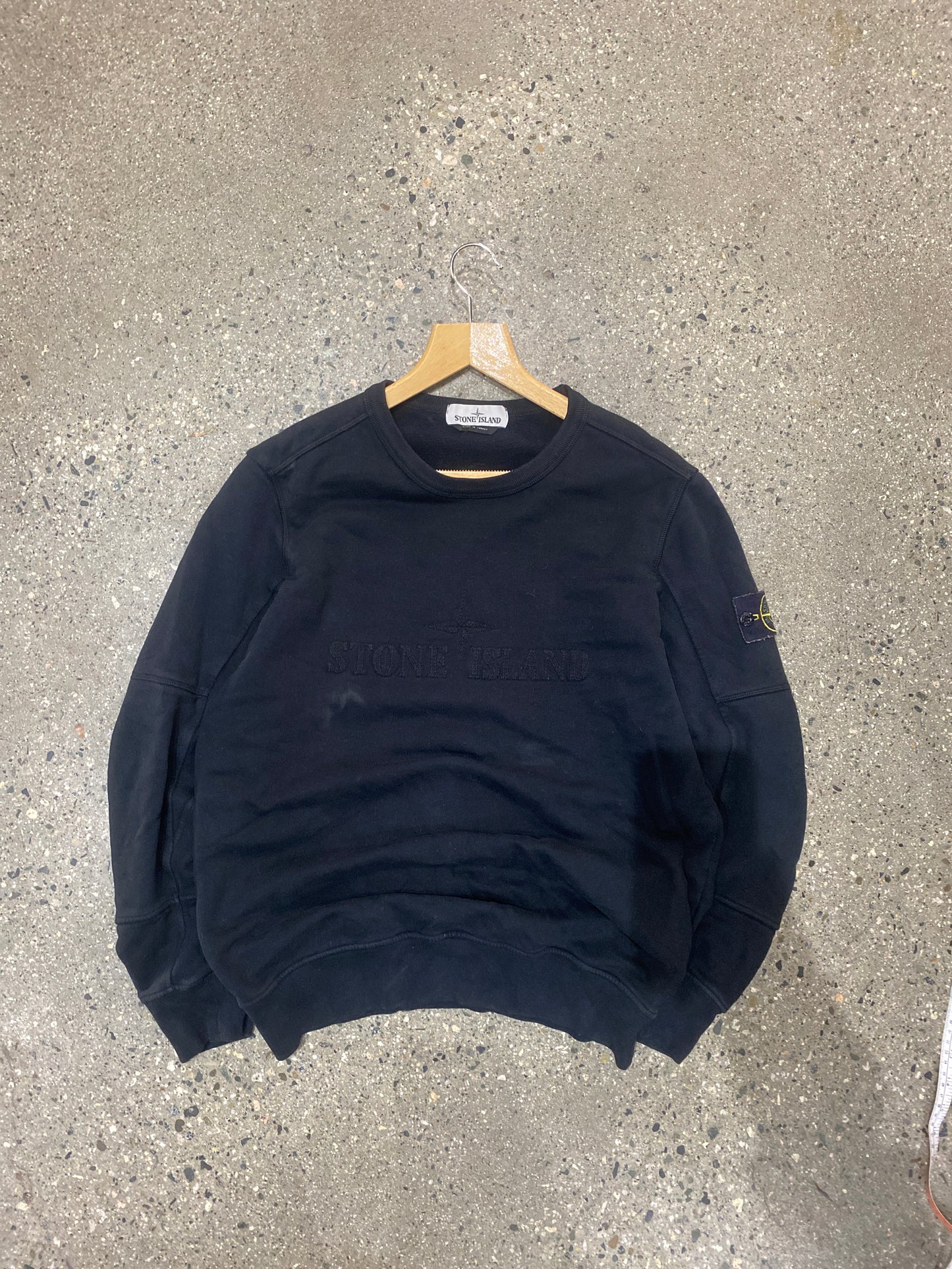 (S) Stone Island Script Crewneck