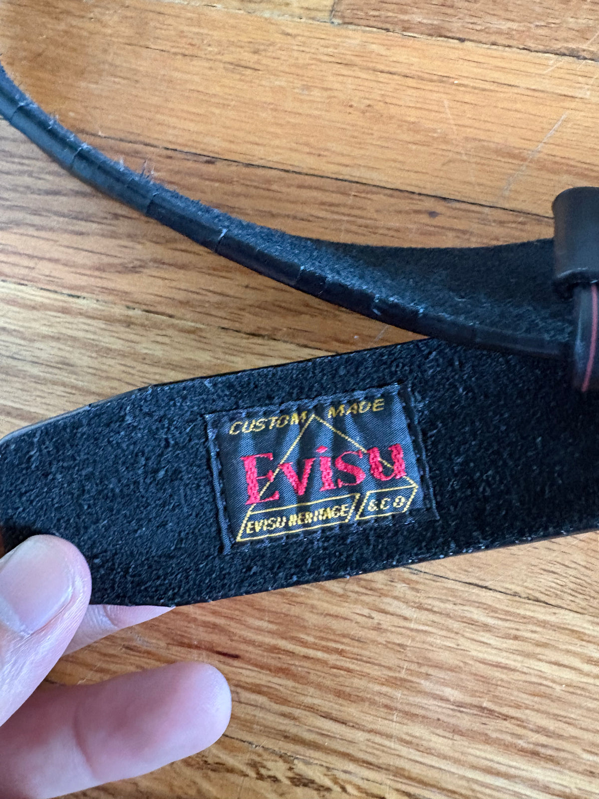 (L) Evisu Real Leather Belt “before anybody did anything, Evisu did everything”