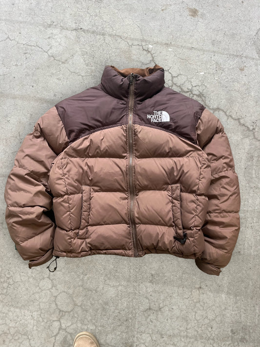 (S) North Face Brown 700 Nuptse