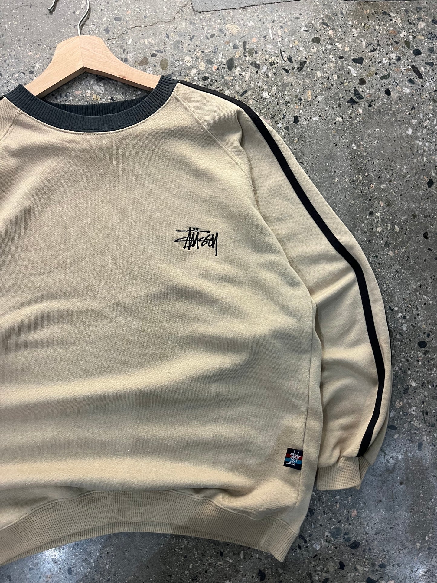 (M) 1990s Stussy 2 Tone Crewneck