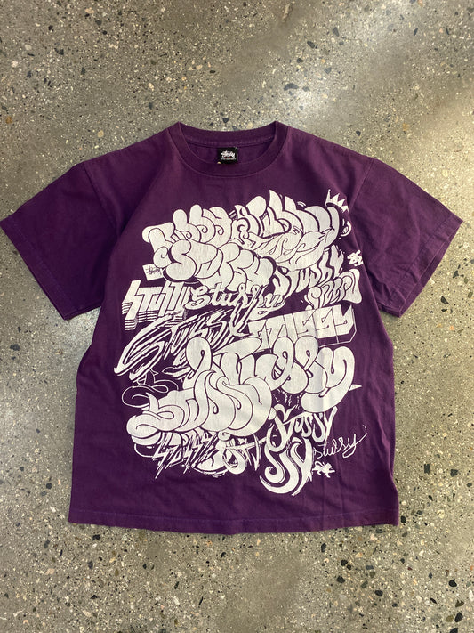 (M) Stussy Graffiti Big Print Late 2000s