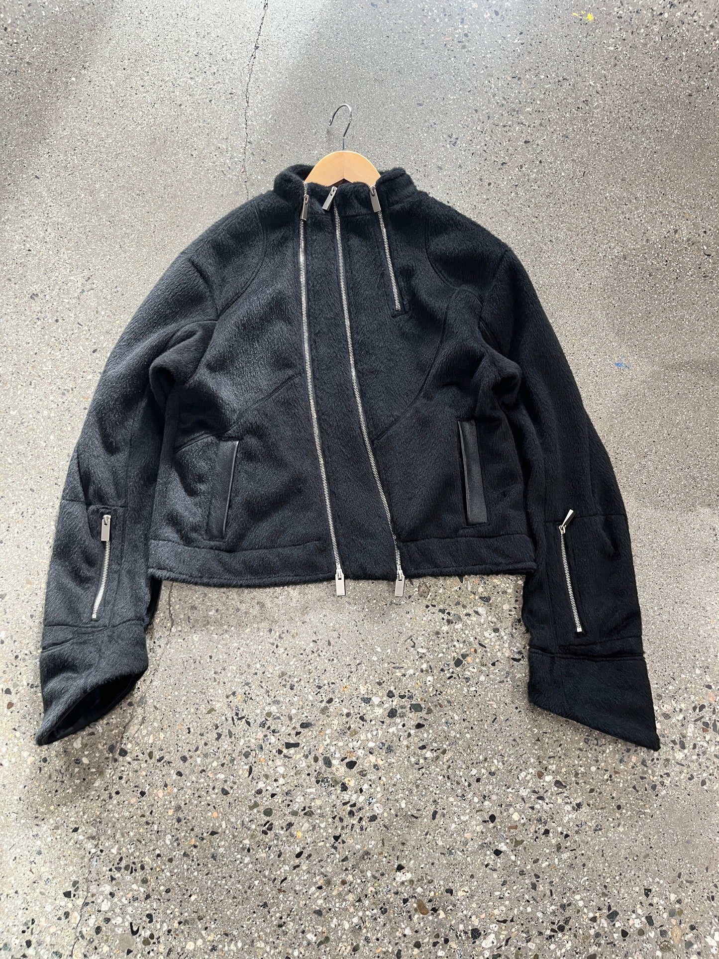 (L) Goldie Multi Zipper Wool Jacket
