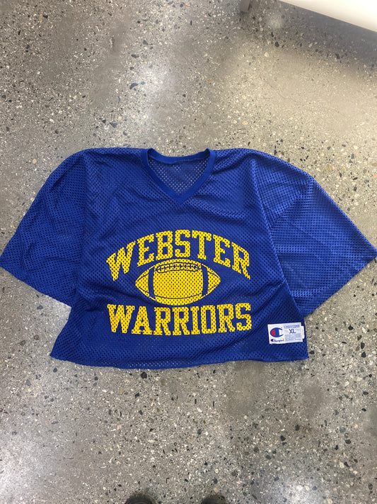 (XL) Vintage Champion Webster Warriors Cropped Jersey