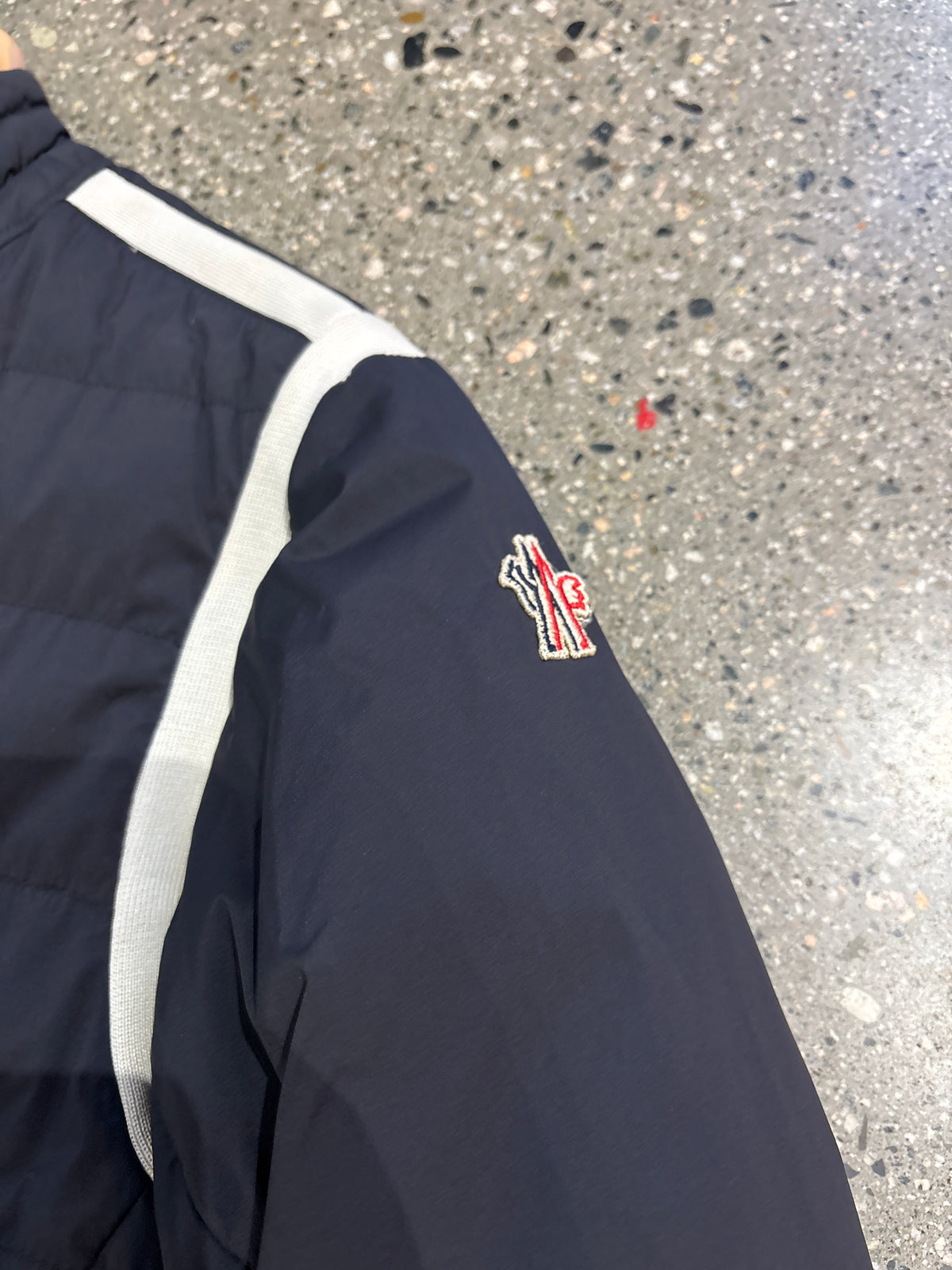 (S) Moncler Navy Down Puffer
