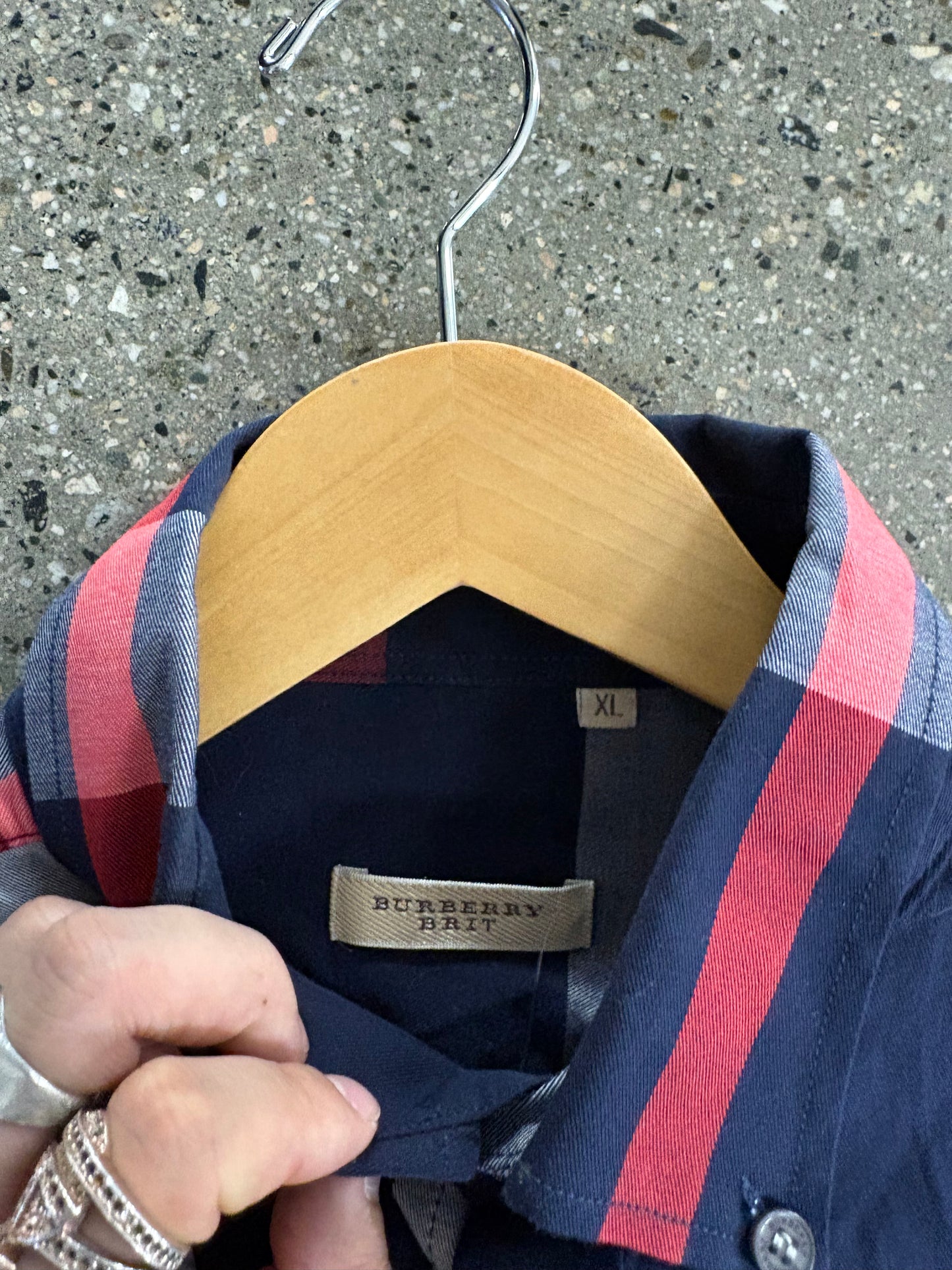 (M) Burberry Britt Button Up