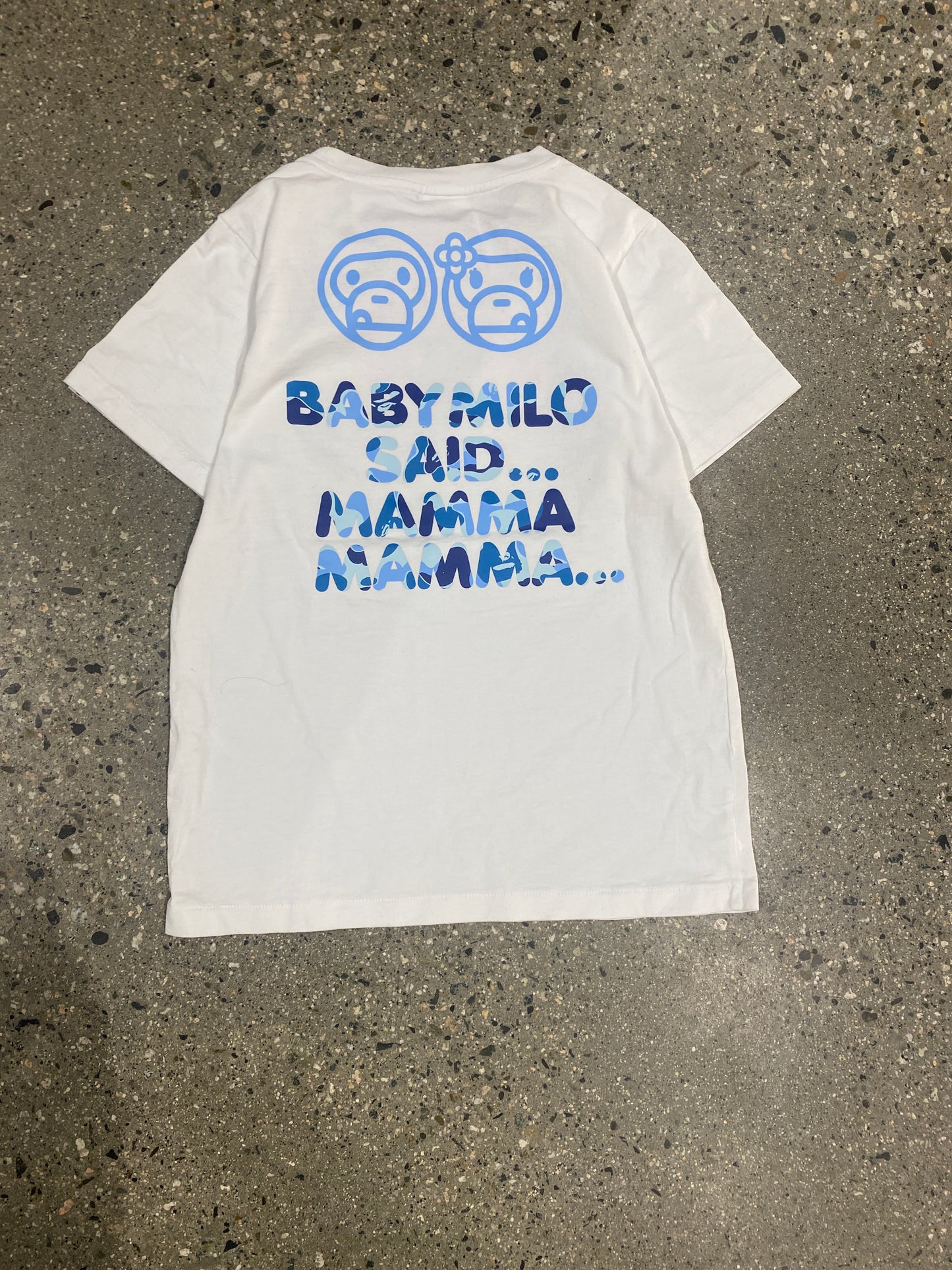 (Womens XS/S) Baby Milo Bape Tee Stained Tee