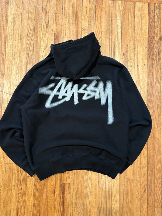 (L) Stussy Heavy Cotton Motion Blur Hoodie