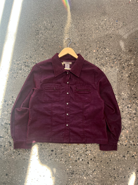 (M) R&R Cord Boxy Button Up