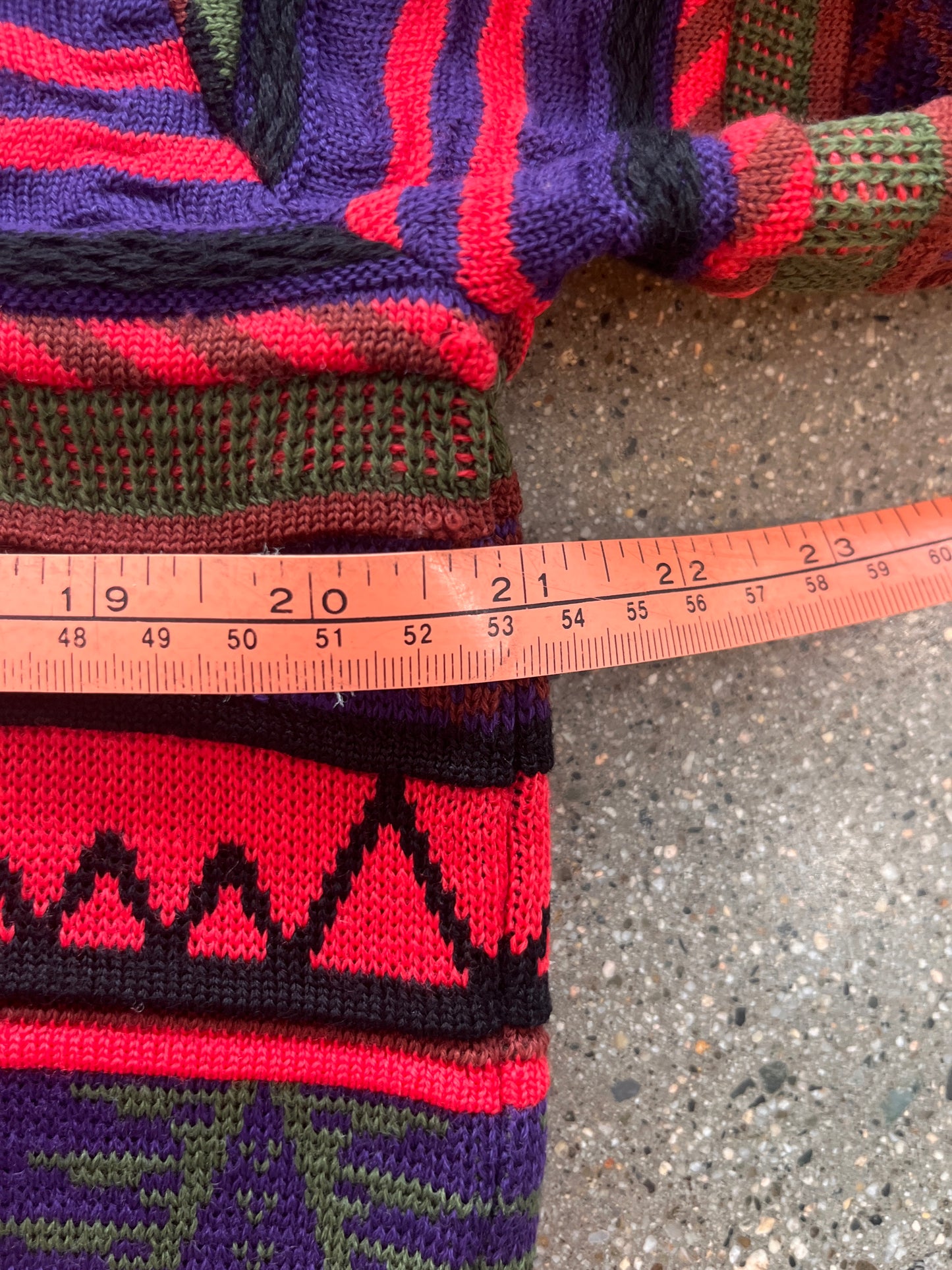 (M) Vibrant 3D Coogi Style Knit