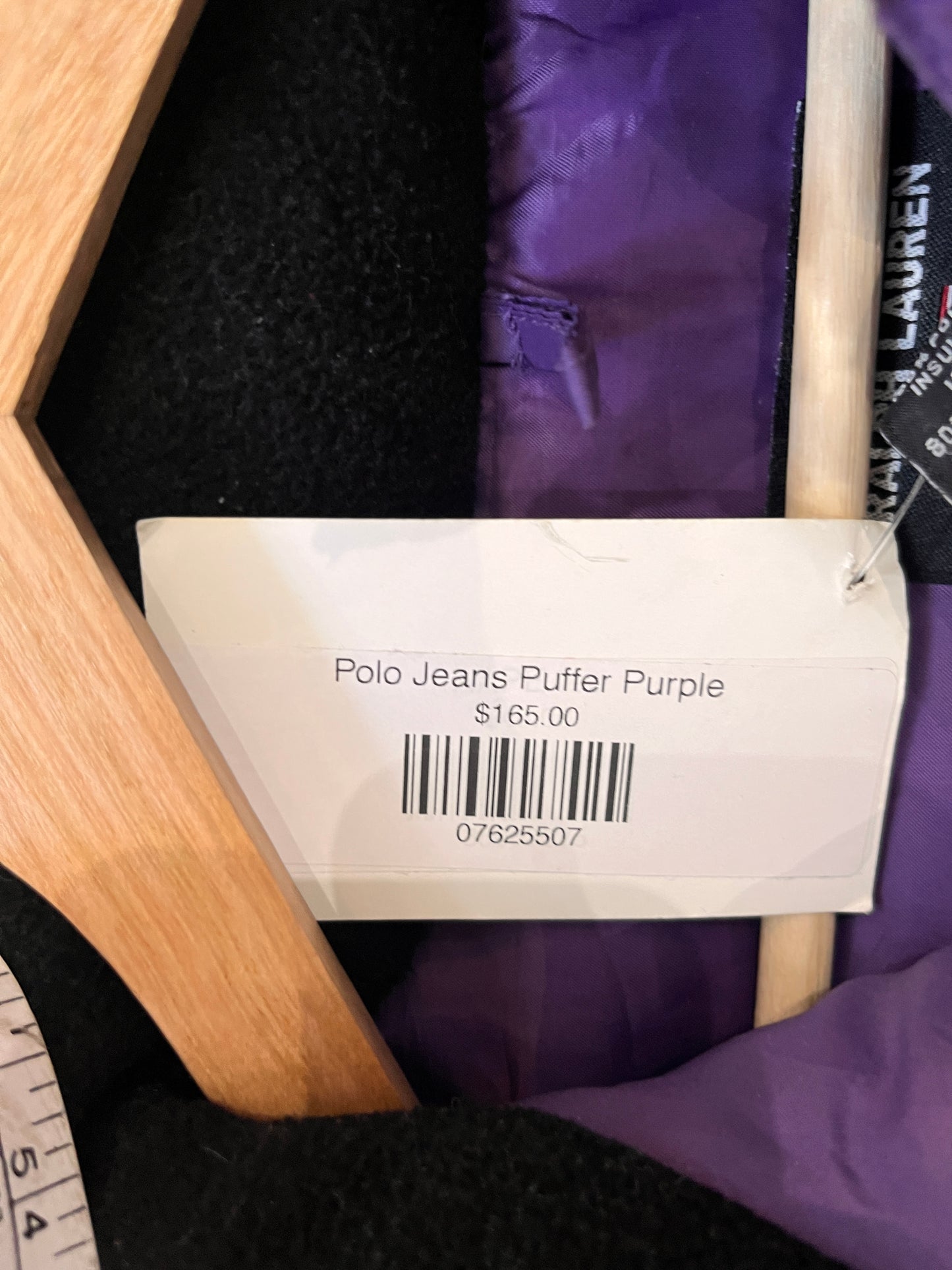 (M/L) Polo Jeans Puffer Purple