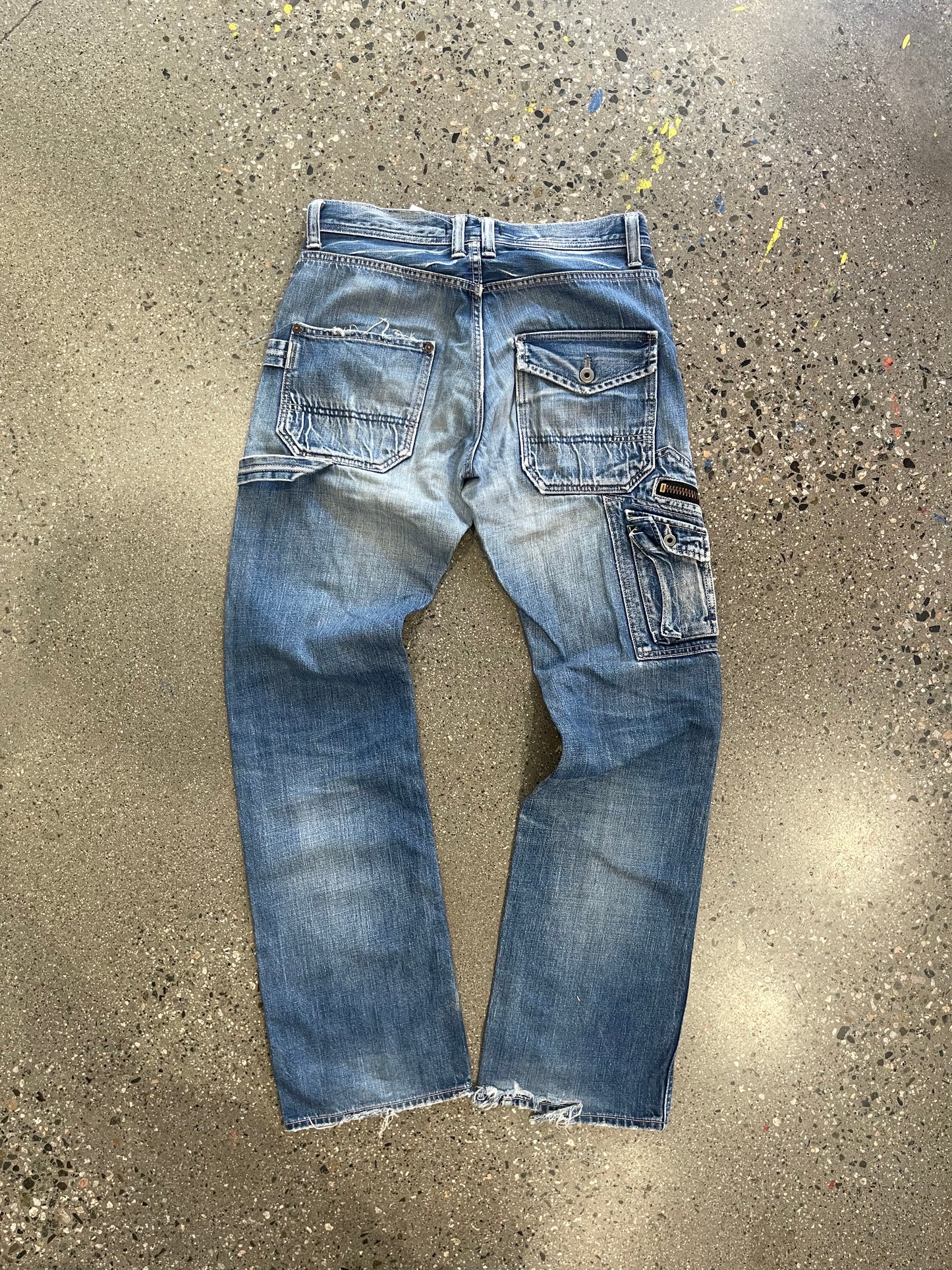 (31”) John Bull Japanese Blue Utility Jeans