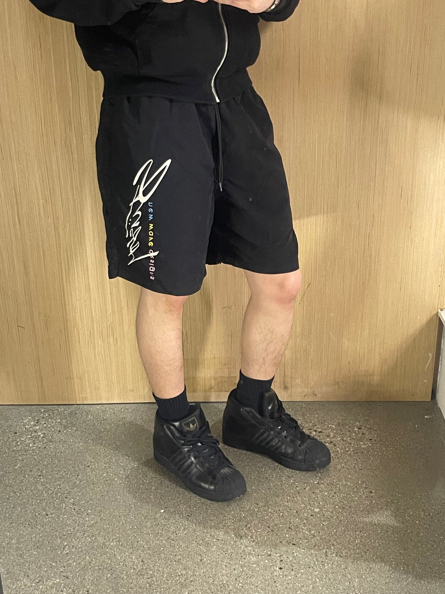 (M) Stussy New Wave Design Nylon Shorts