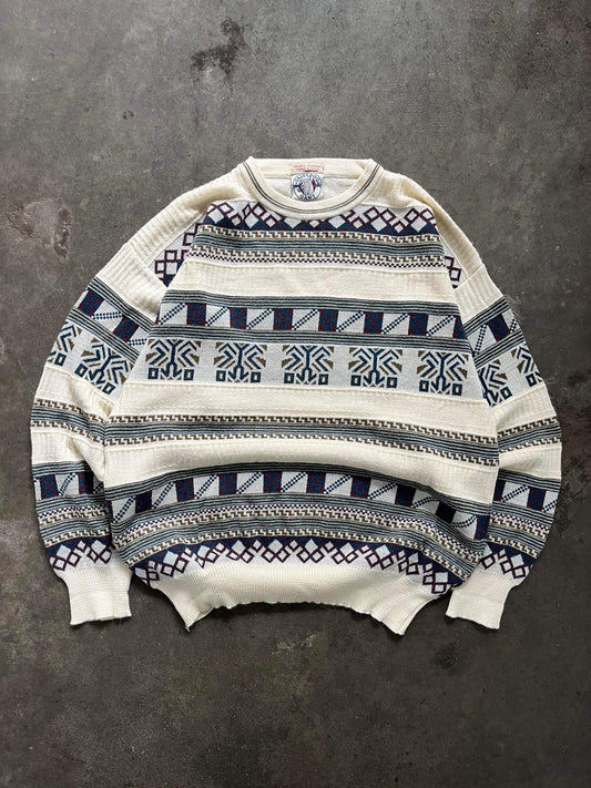 (L) Vintage Patterened Knit