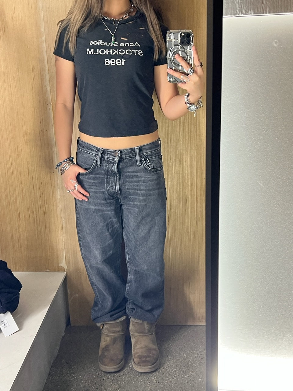 (31x32) Acne Studios Ash Black Jeans