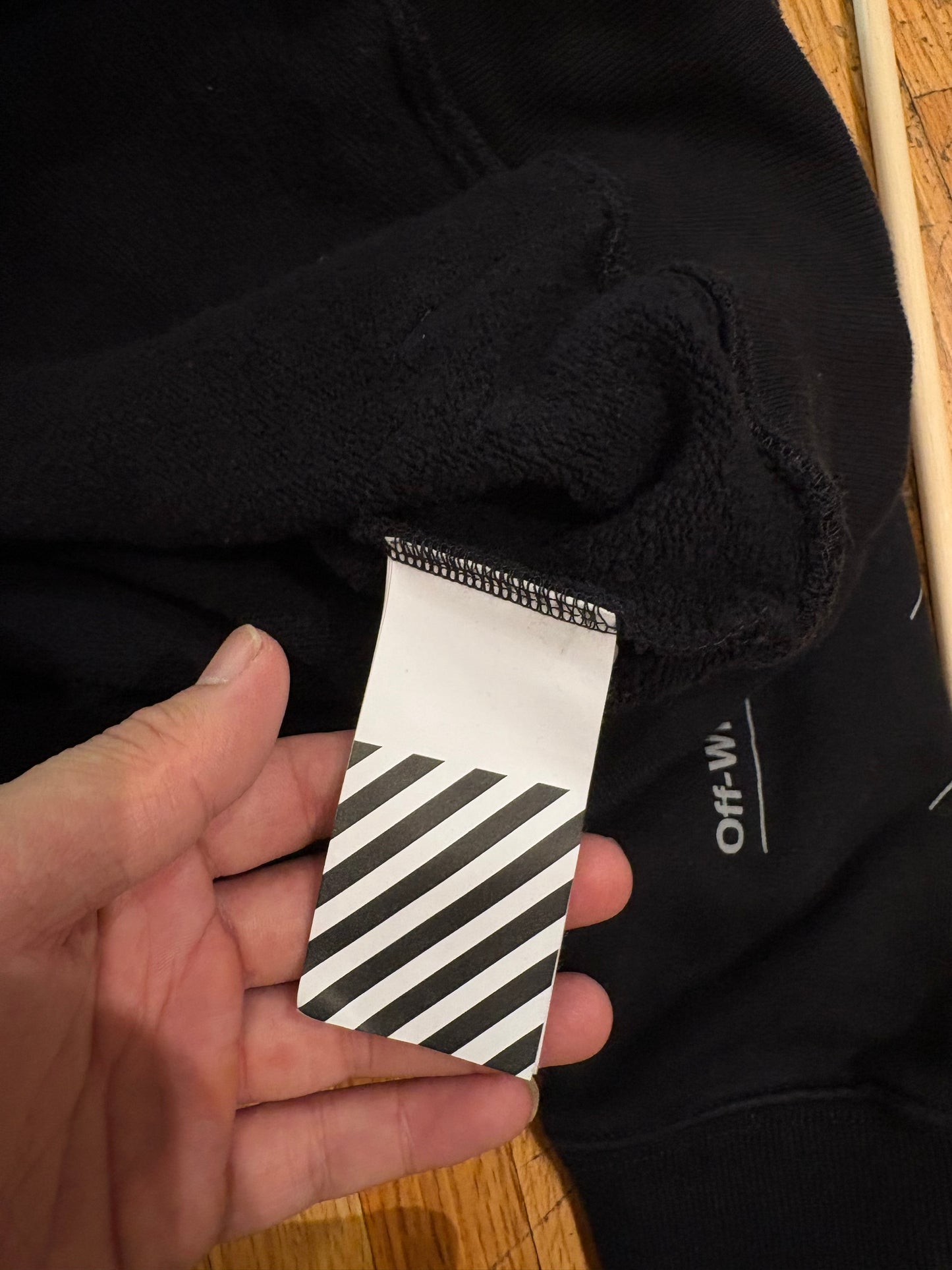 (M) BNWT Off-White FW20 Unfinished Diagonal Hoodie